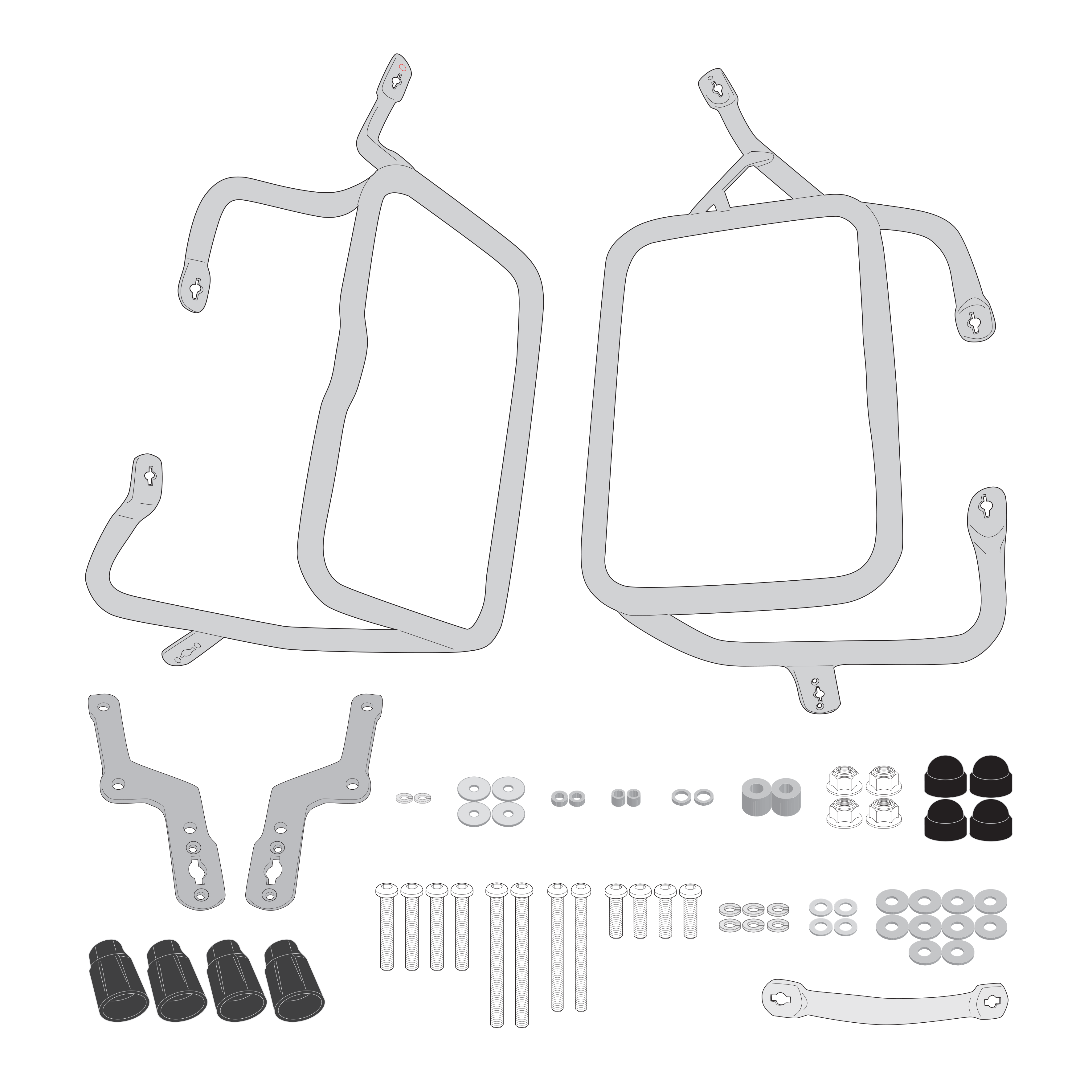Supporto per valigie laterali GIVI PLO6710MK