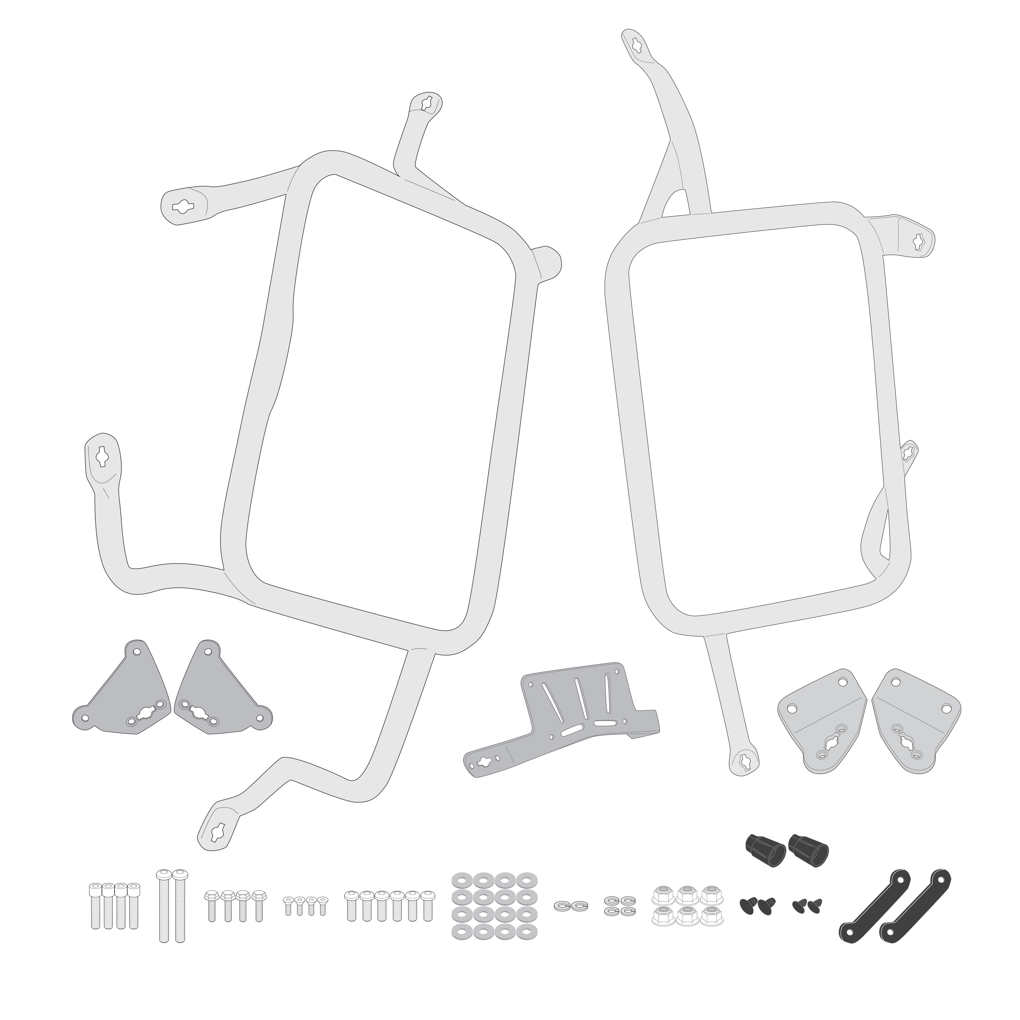 Supporto per valigie laterali GIVI PLO7713MK