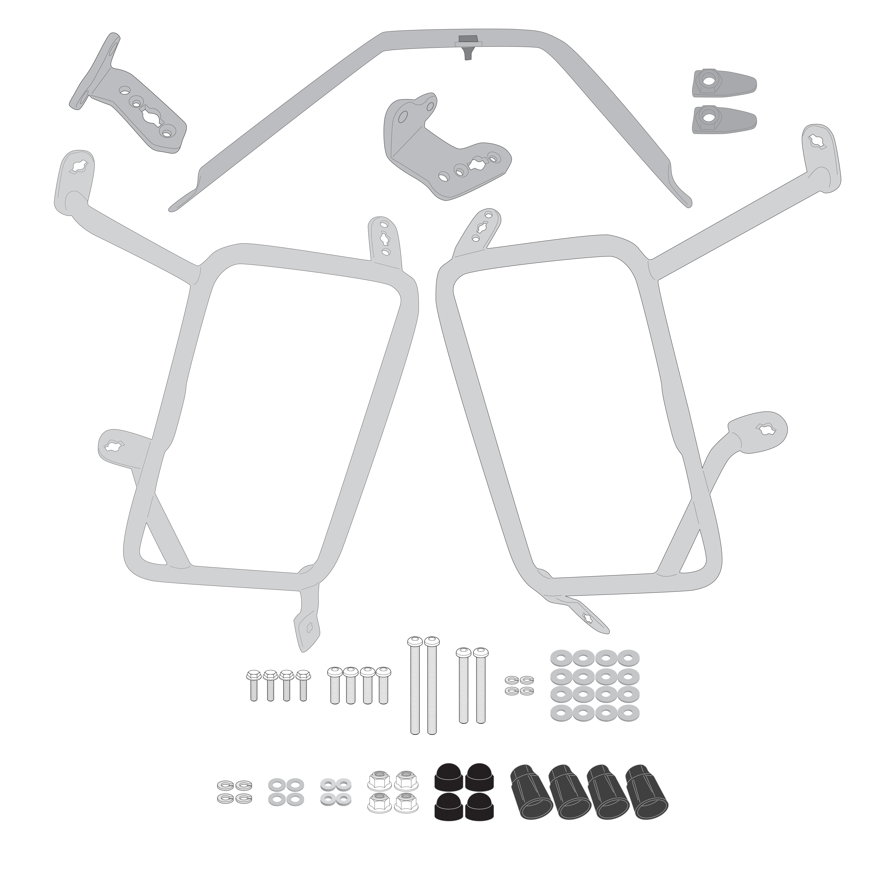 Supporto per valigie laterali GIVI PLO7717CAM
