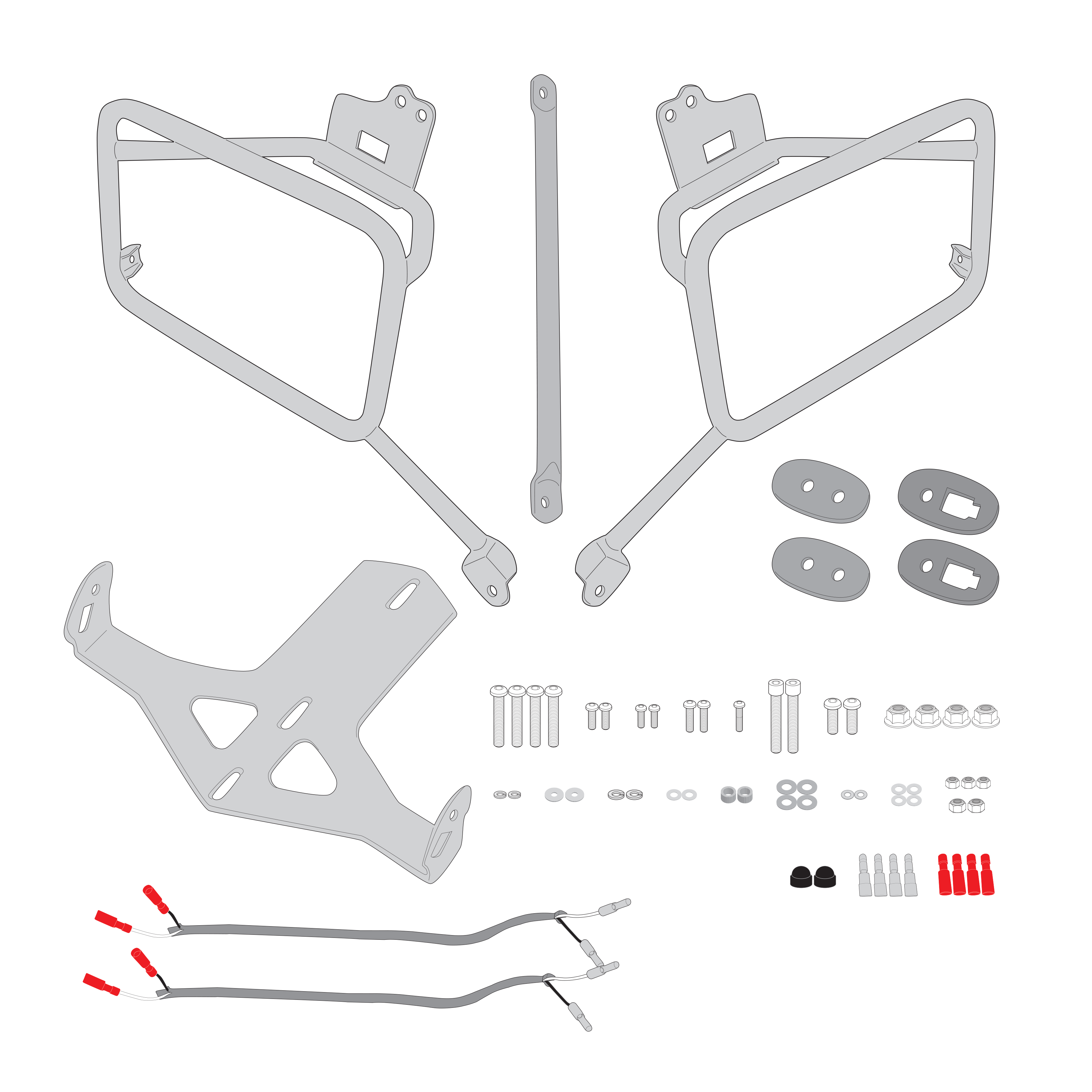 Supporto per valigie laterali GIVI PLO8206CAM