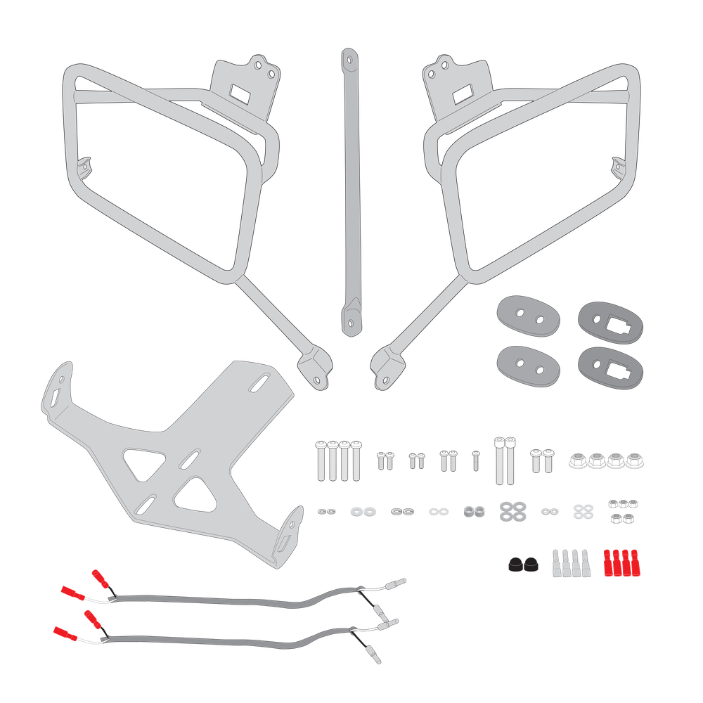 Supporto per valigie laterali GIVI PLO8206CAM