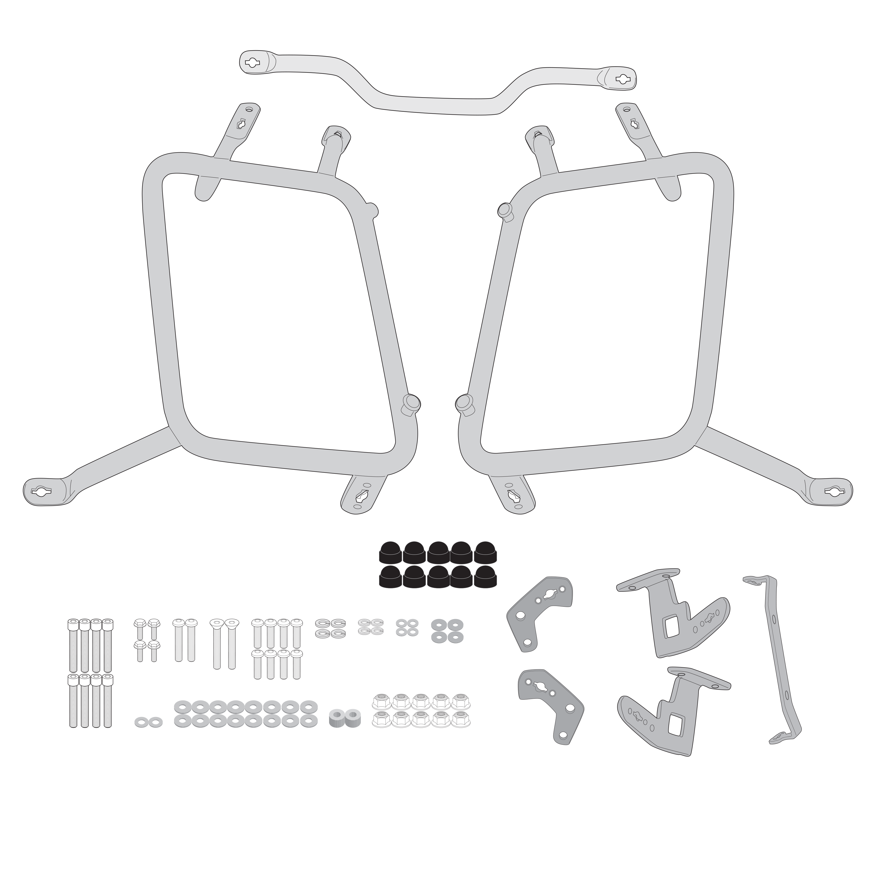 Supporto per valigie laterali GIVI PLO8208CAM