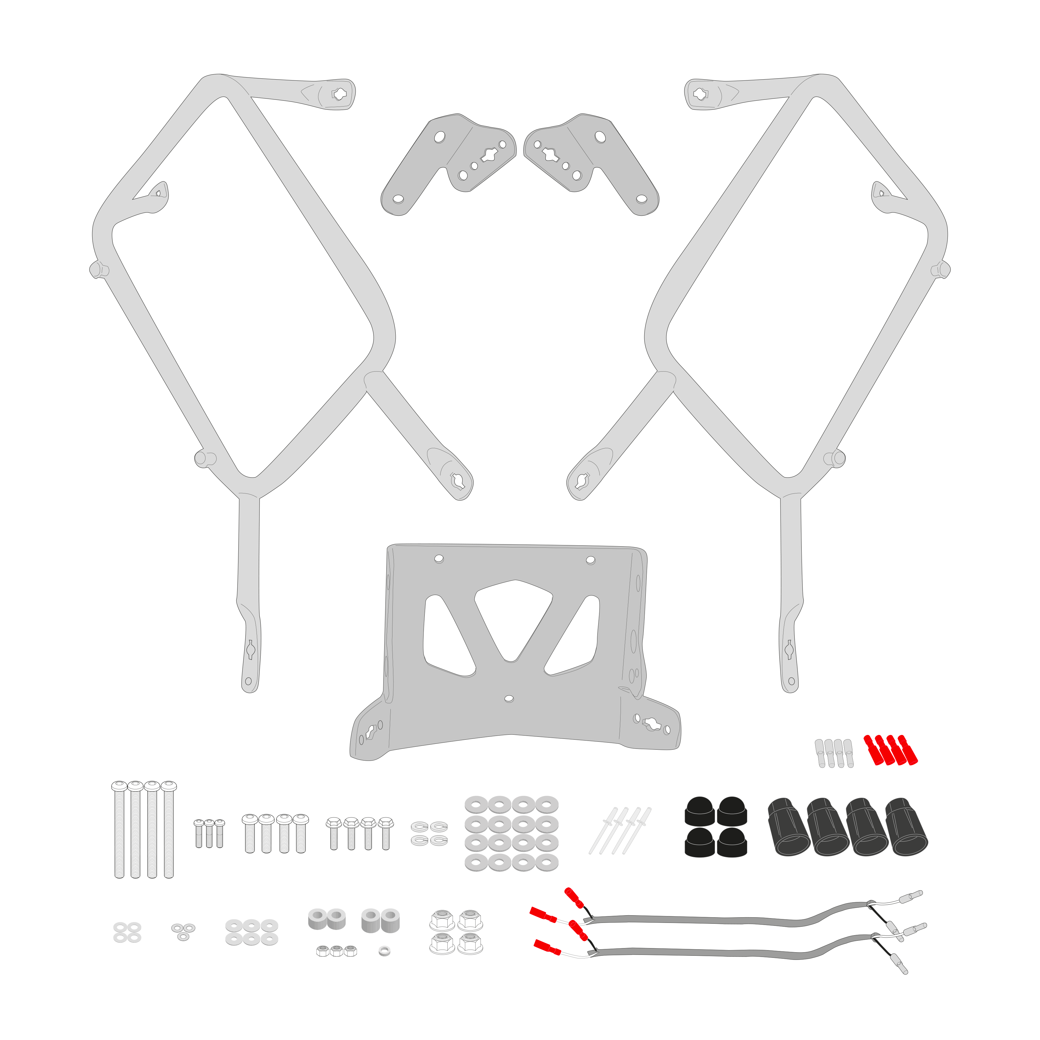 Supporto per valigie laterali GIVI PLO8209CAM