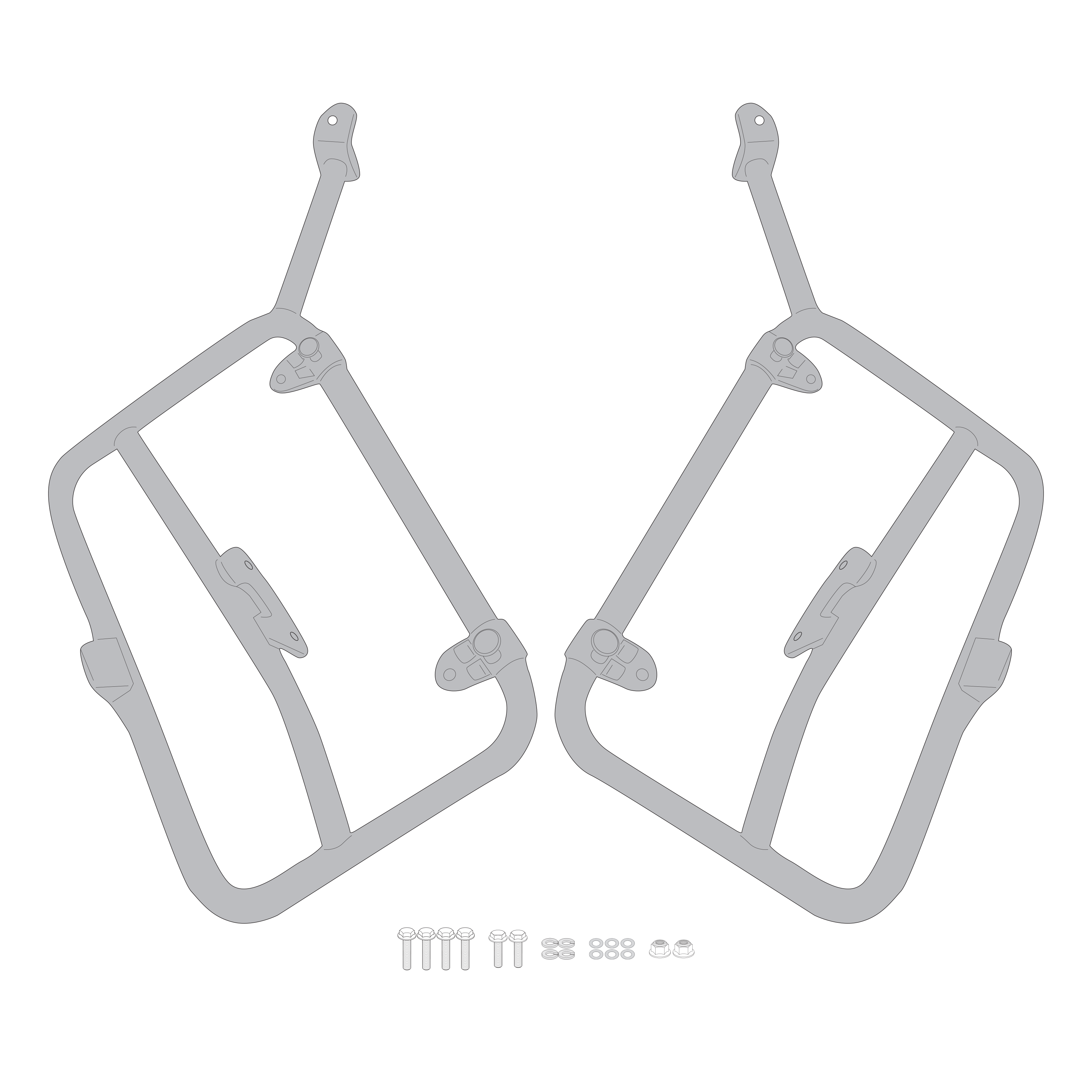 Supporto per valigie laterali GIVI PLO9063MK