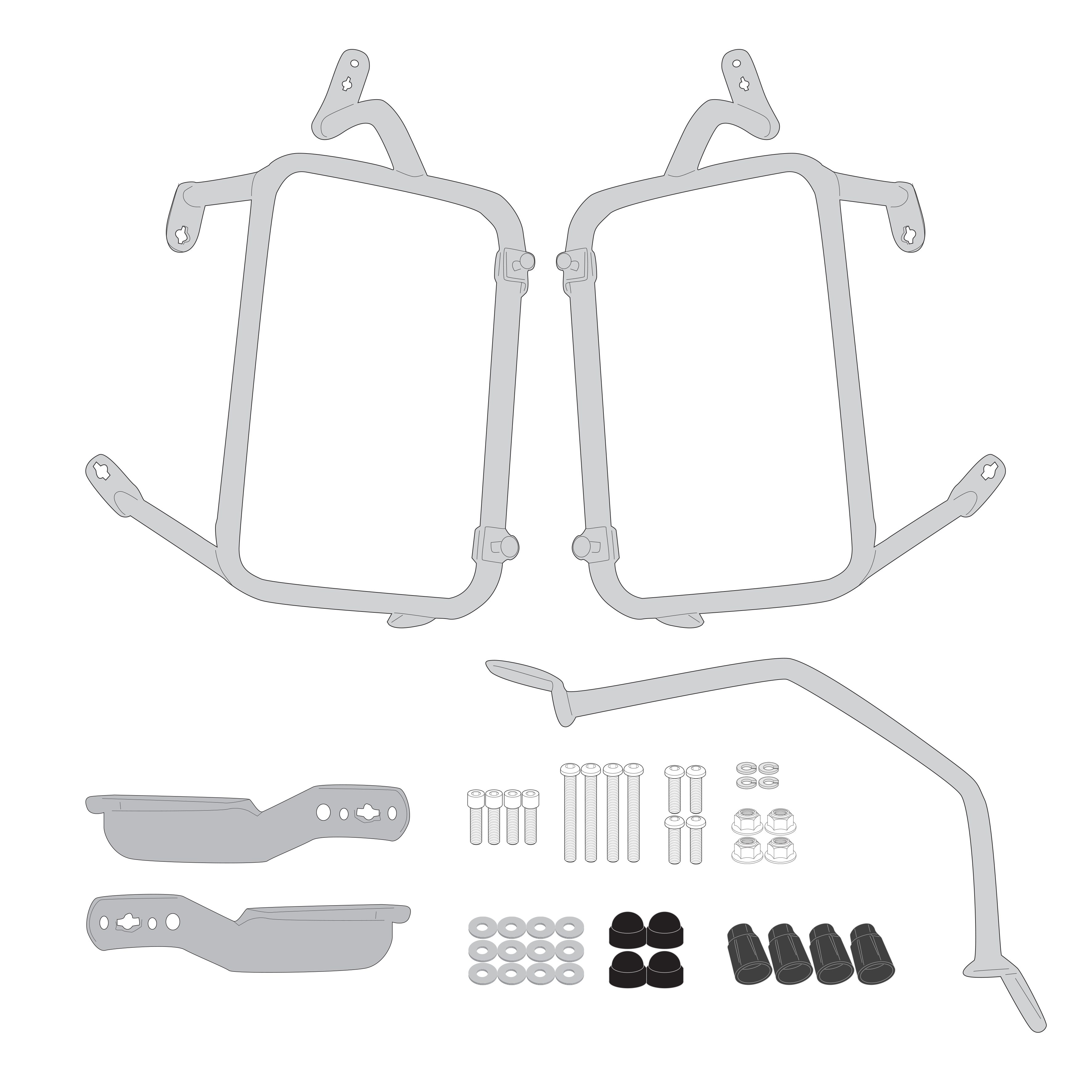 Supporto per valigie laterali GIVI PLO9227MK