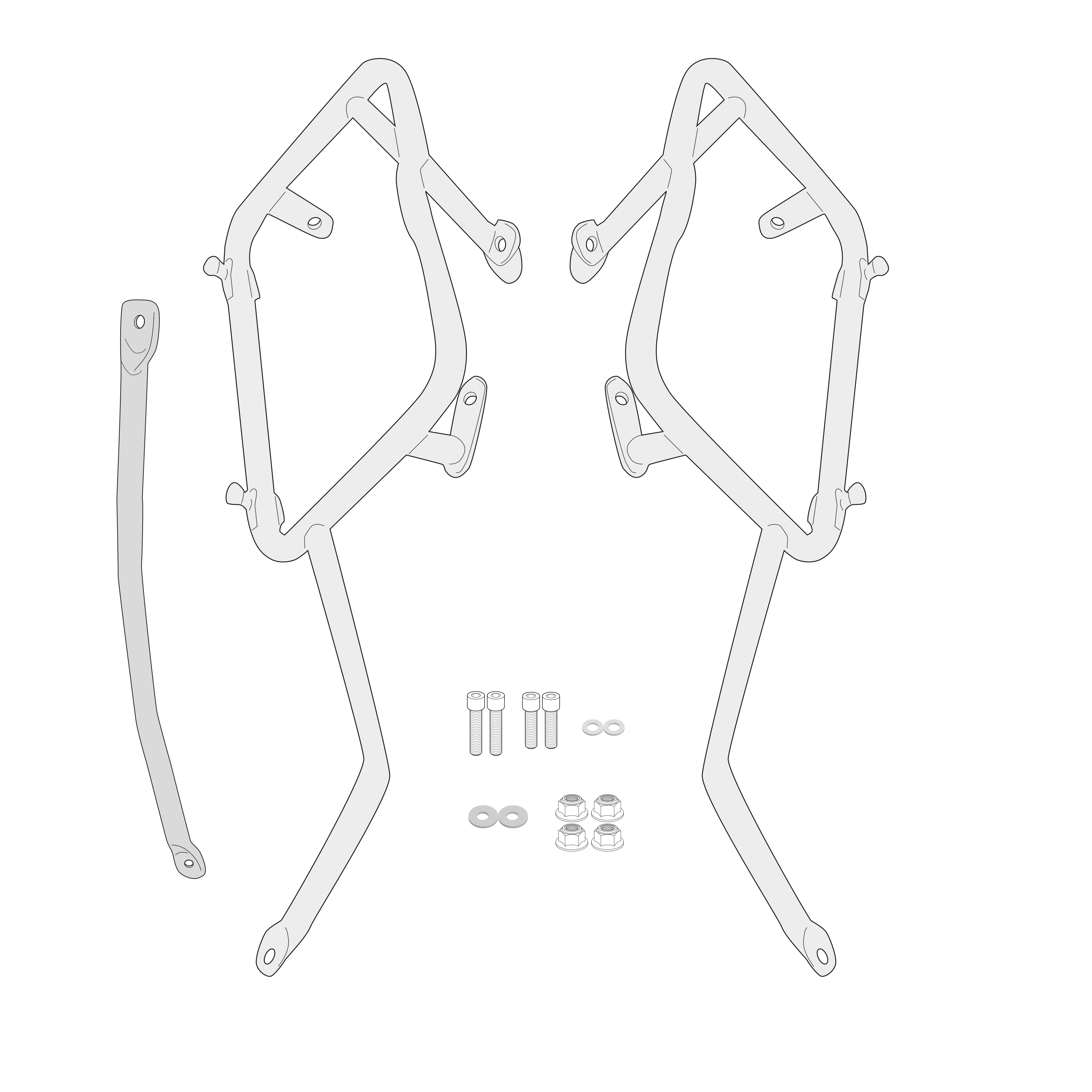 Supporto per valigie laterali GIVI PLO9701MK