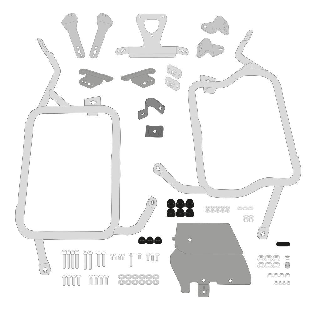Supporto per valigie laterali GIVI PLOS5108CAM