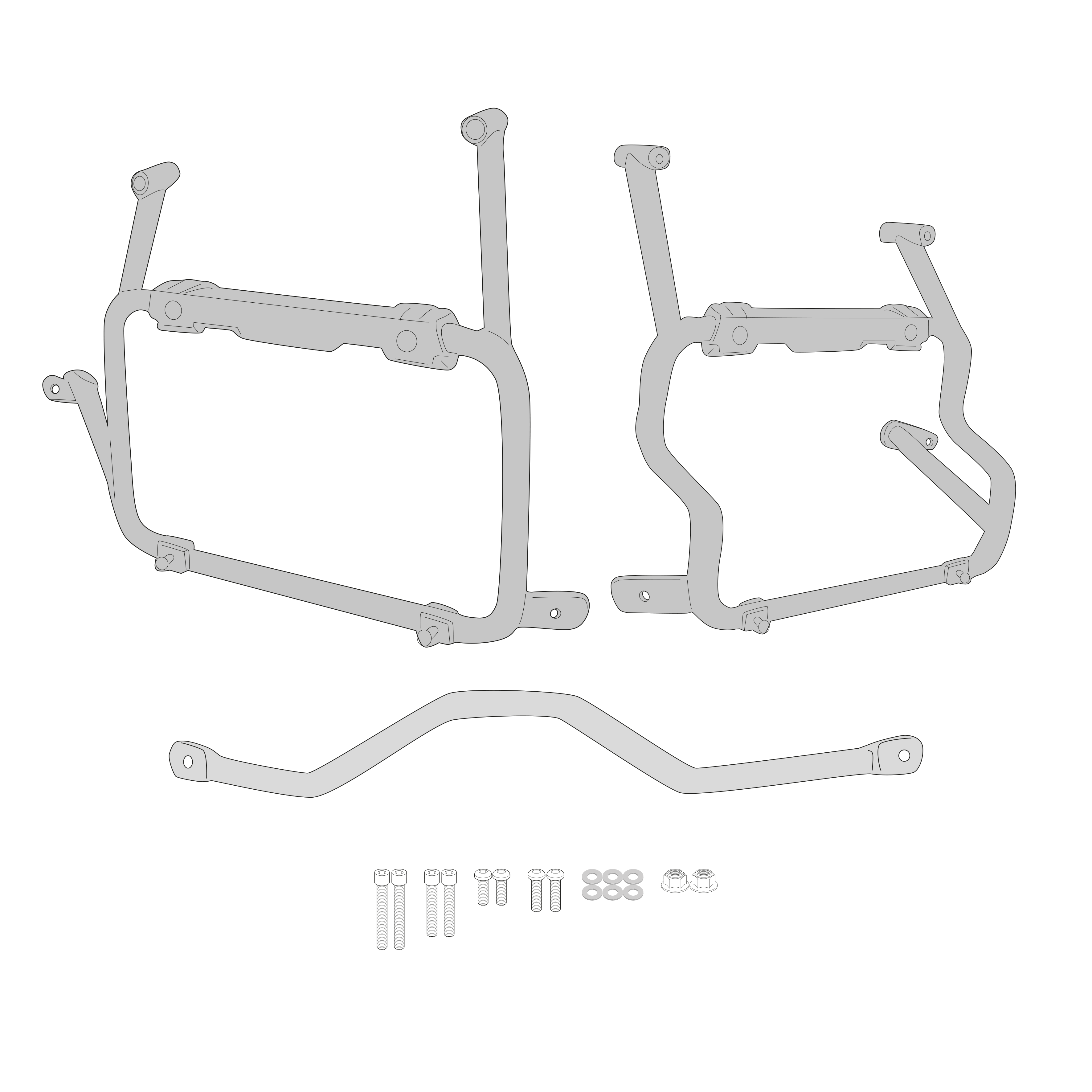 Supporto per valigie laterali GIVI PLOS9651CAM