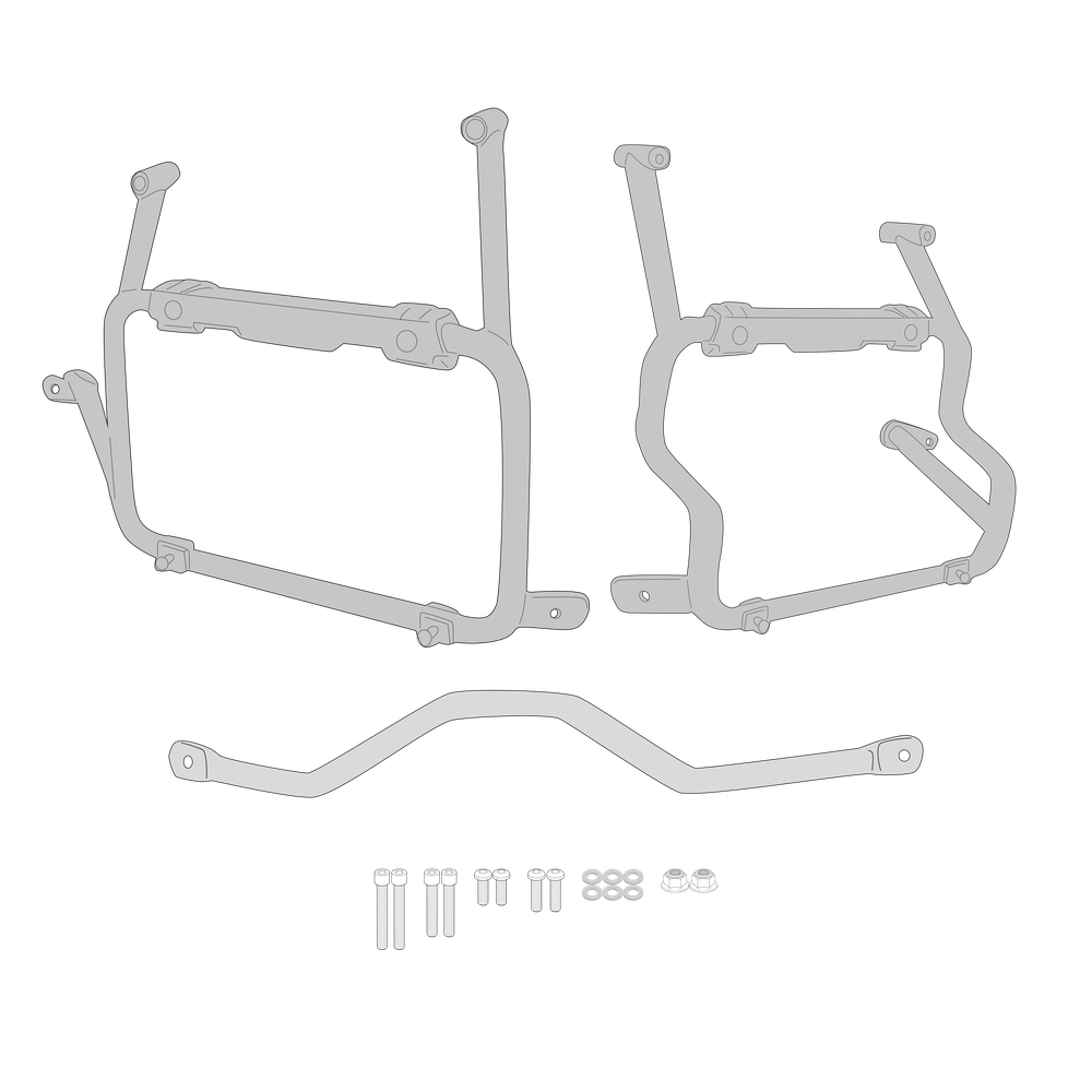 Supporto per valigie laterali GIVI PLOS9651CAM