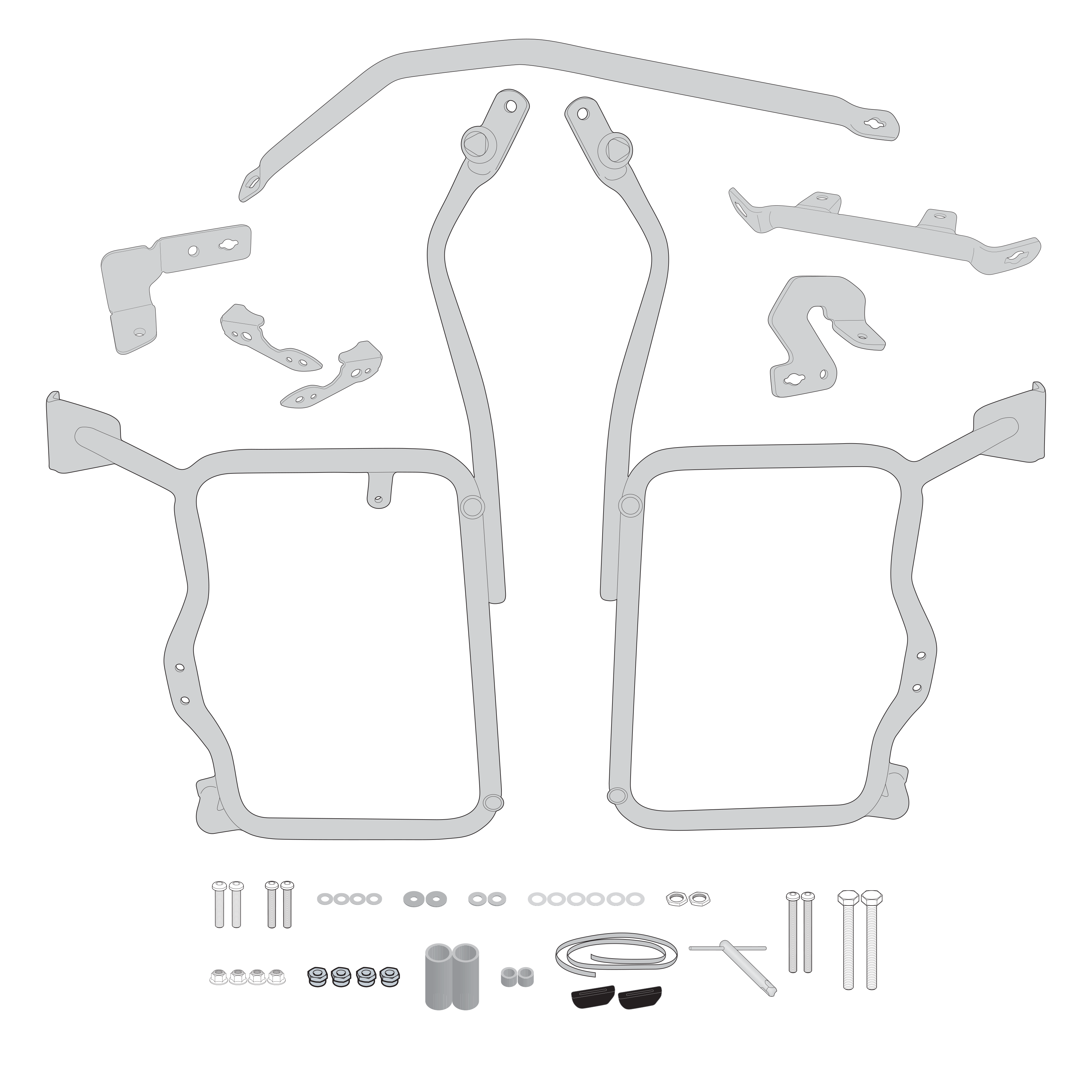 Supporto per valigie laterali GIVI PLR1144