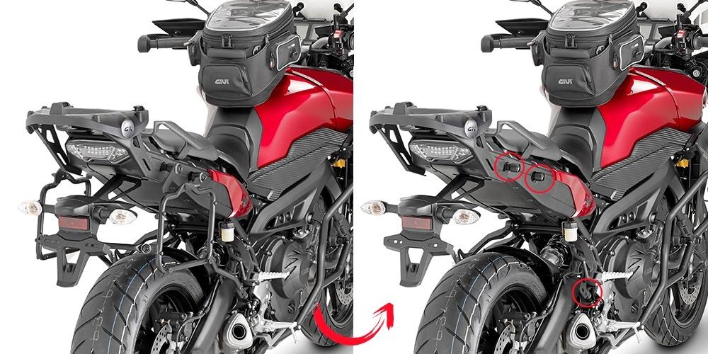 Attacco Laterale GIVI PLR2122 montata su Yamaha MT-09 Tracer (15)