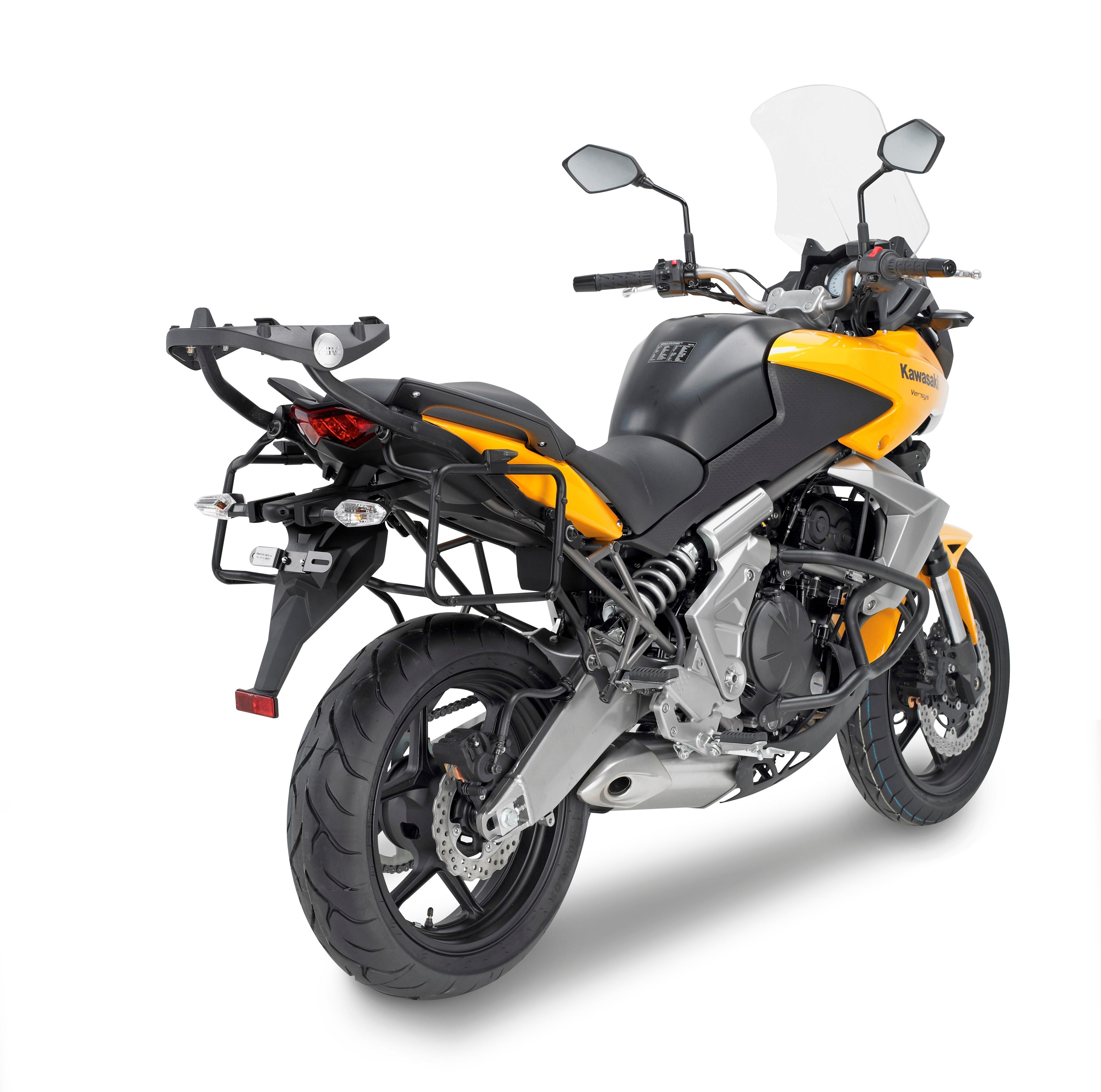Attacco Laterale GIVI PLR450 montato con 451FZ su Kawasaki Versys 650 (10)