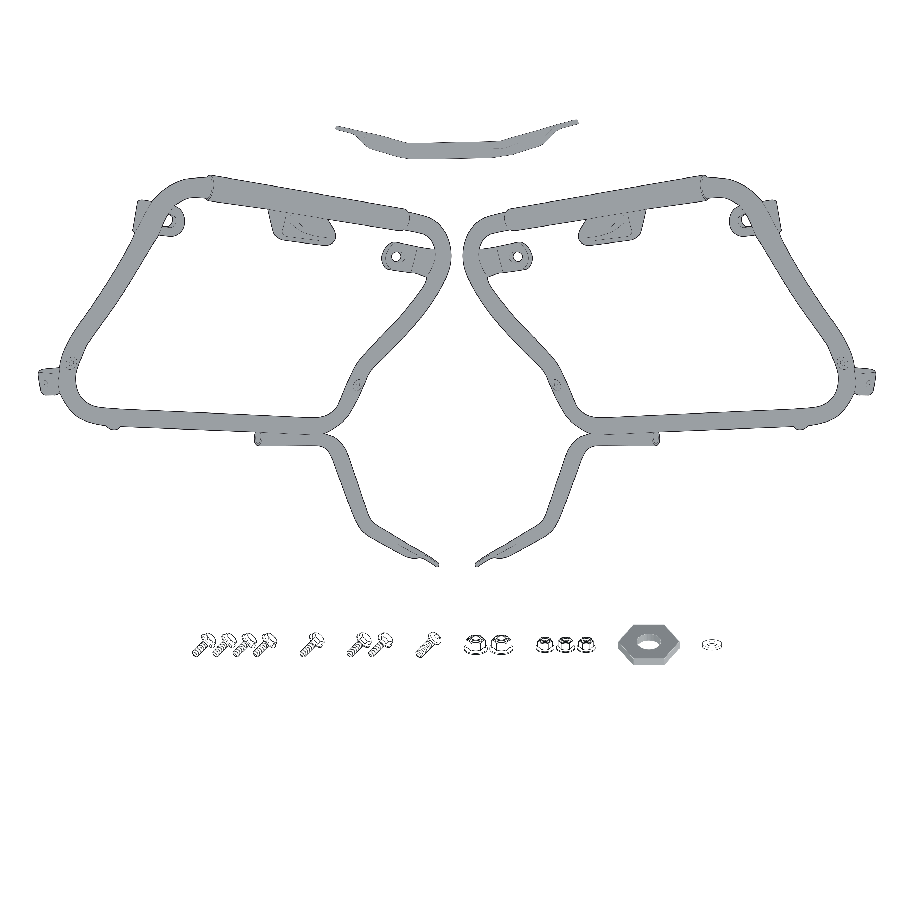 Supporto per valigie laterali GIVI PLX1121