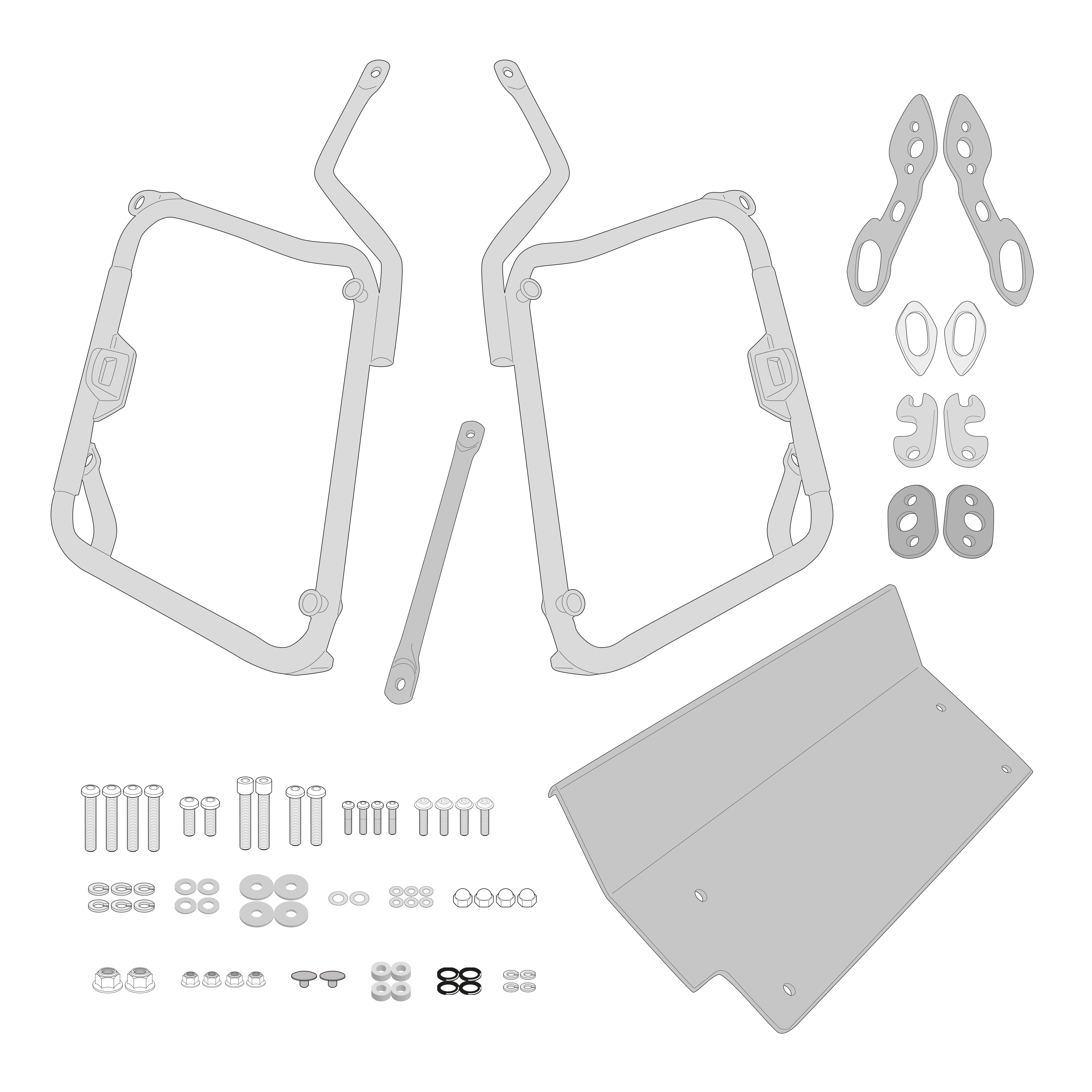 Supporto per valigie laterali GIVI PLX1171
