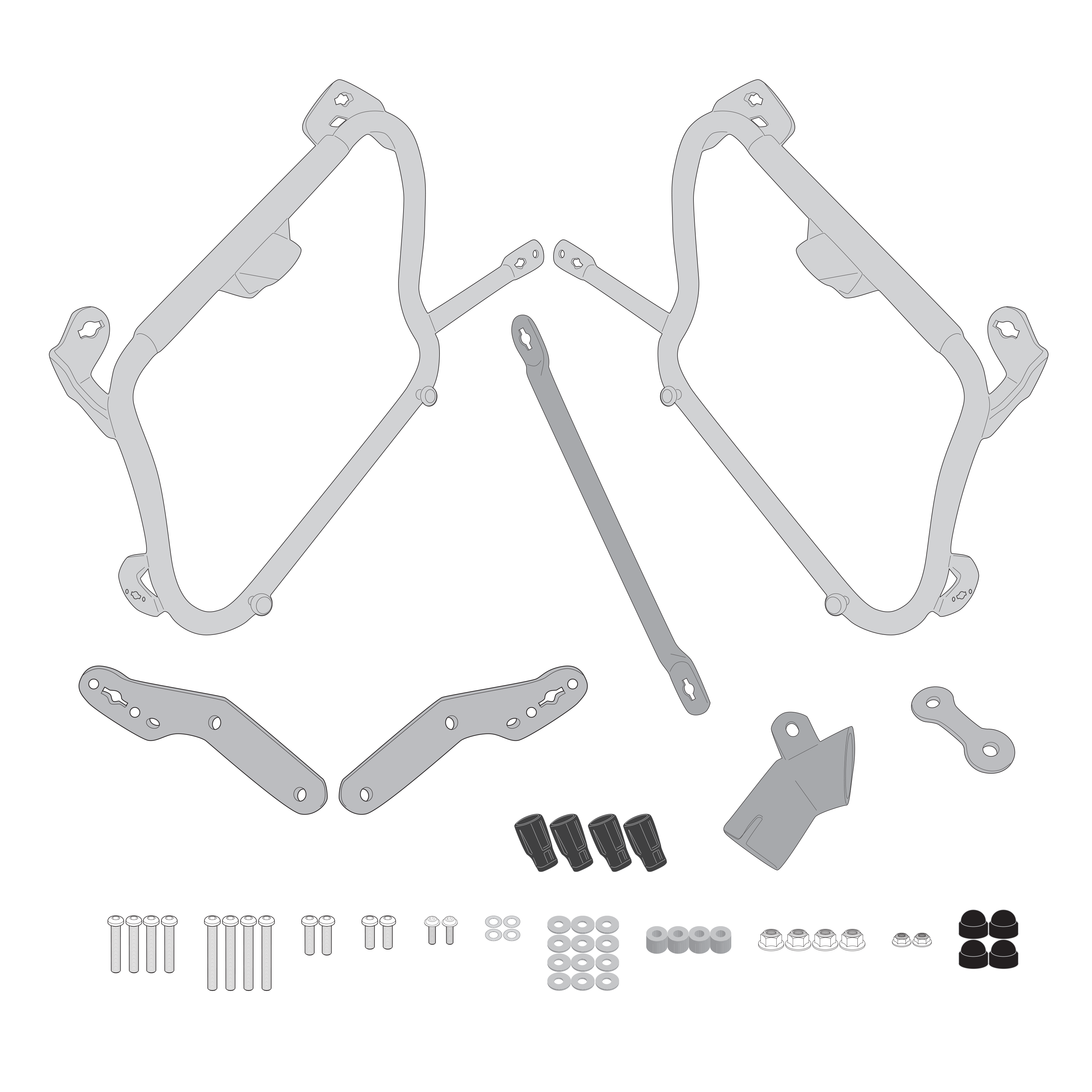 Supporto per valigie laterali GIVI PLX1186