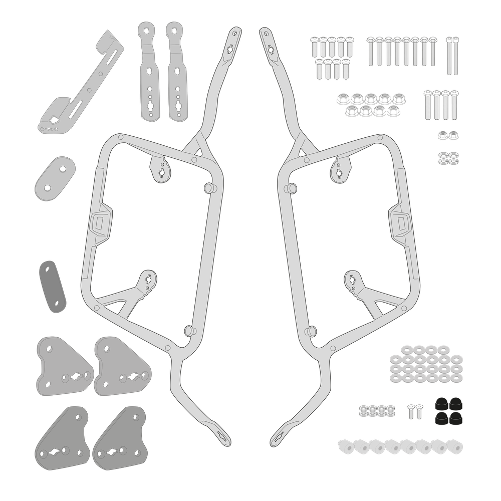 Supporto per valigie laterali GIVI PLX3117