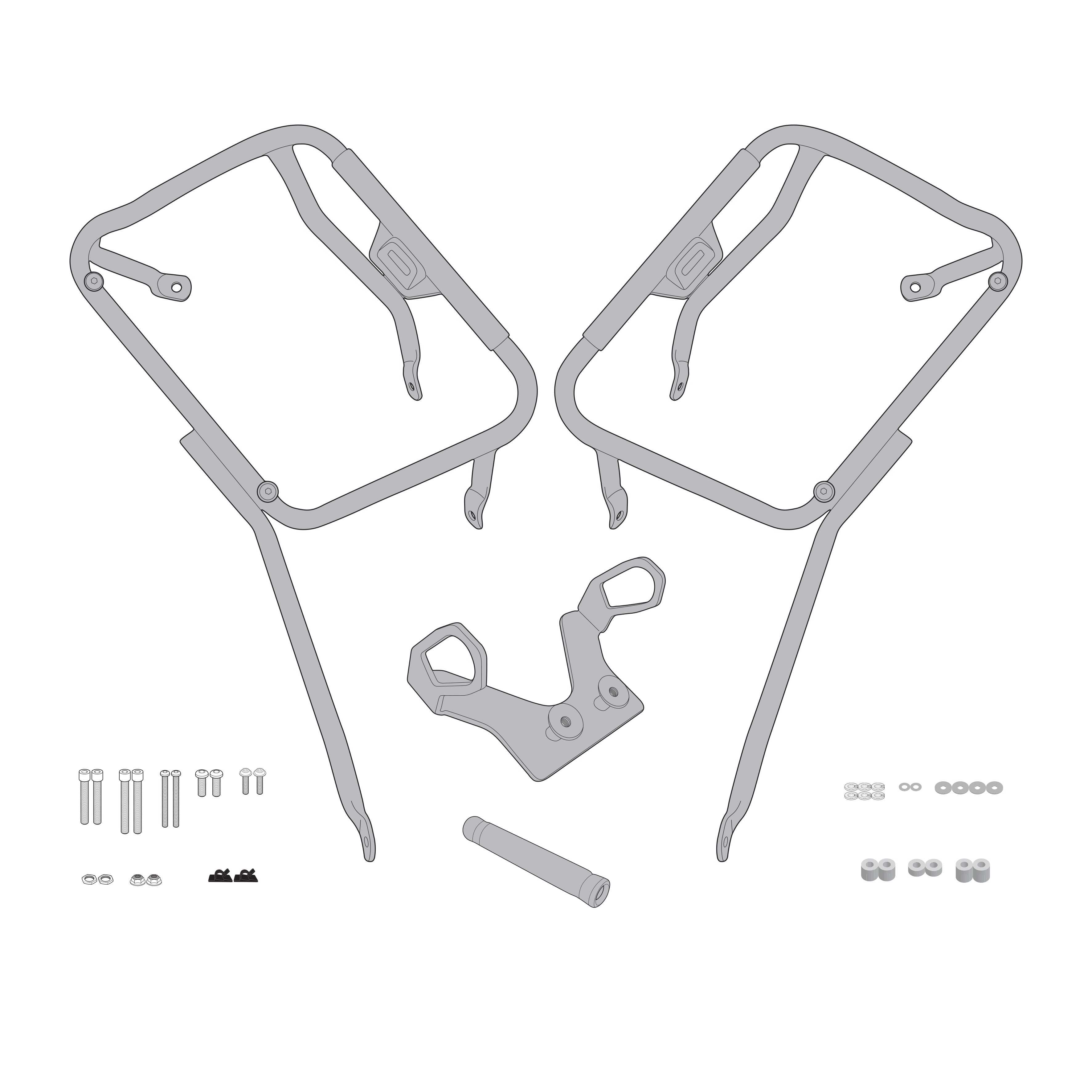 Supporto per valigie laterali GIVI PLX4117