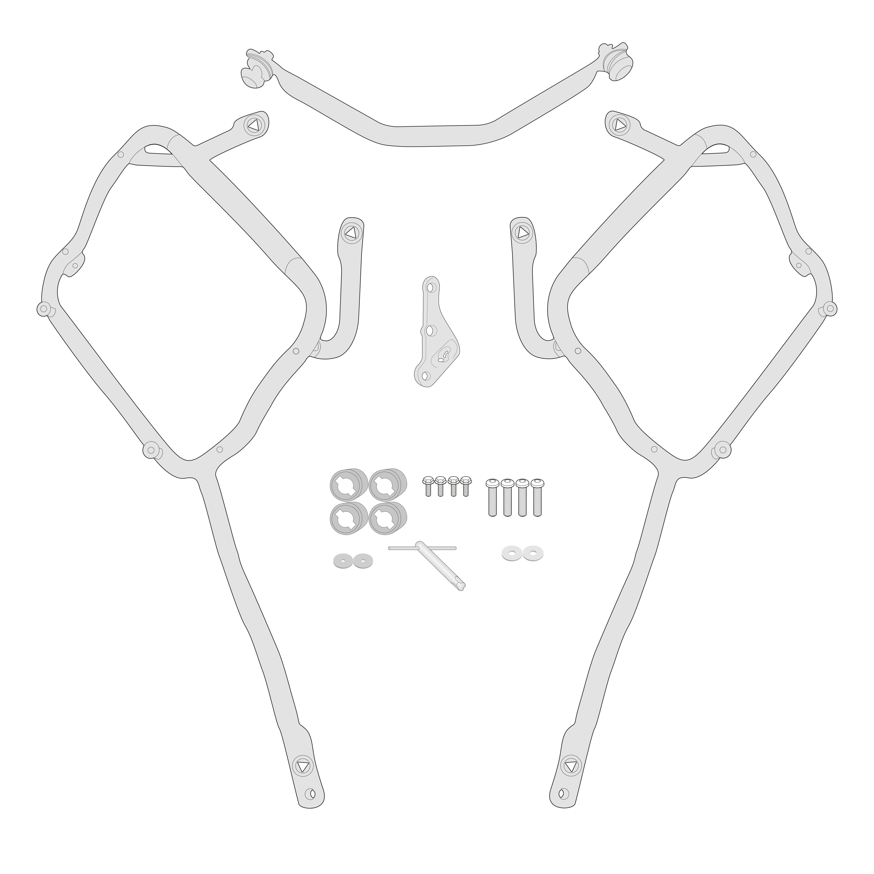 Supporto per valigie laterali GIVI PLXR2122