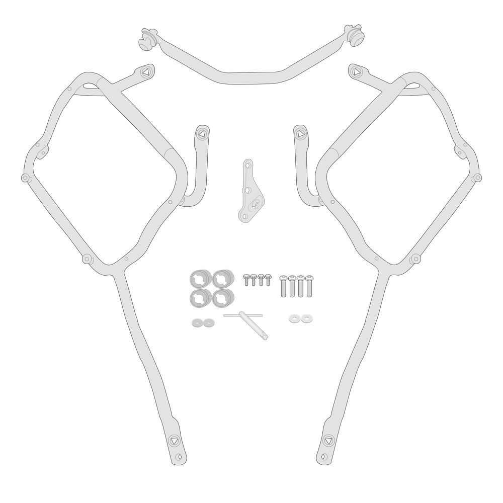 Supporto per valigie laterali GIVI PLXR2122