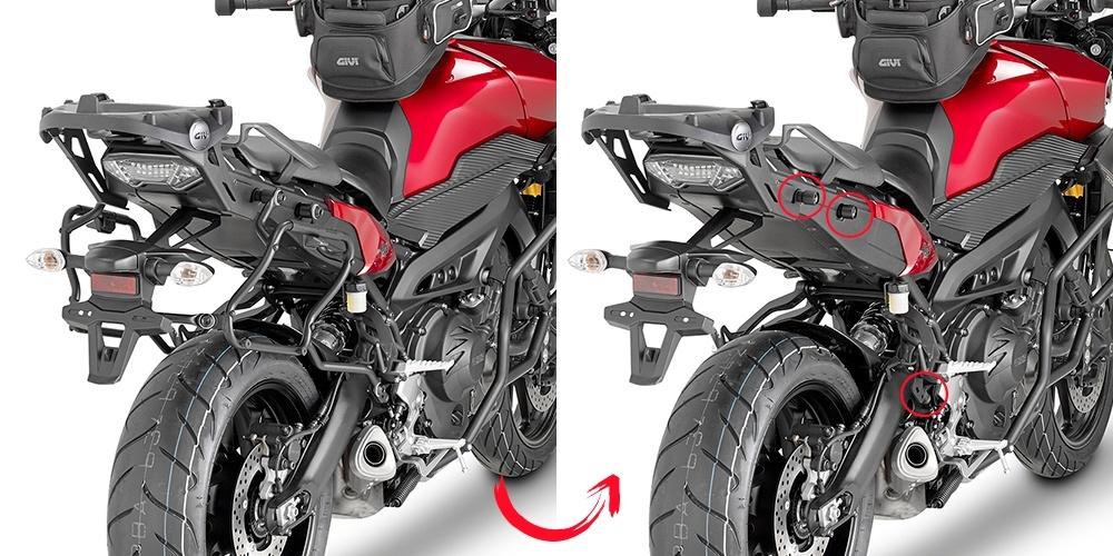 Attacco Laterale GIVI PLXR2122 montata su Yamaha MT-09 Tracer (15)