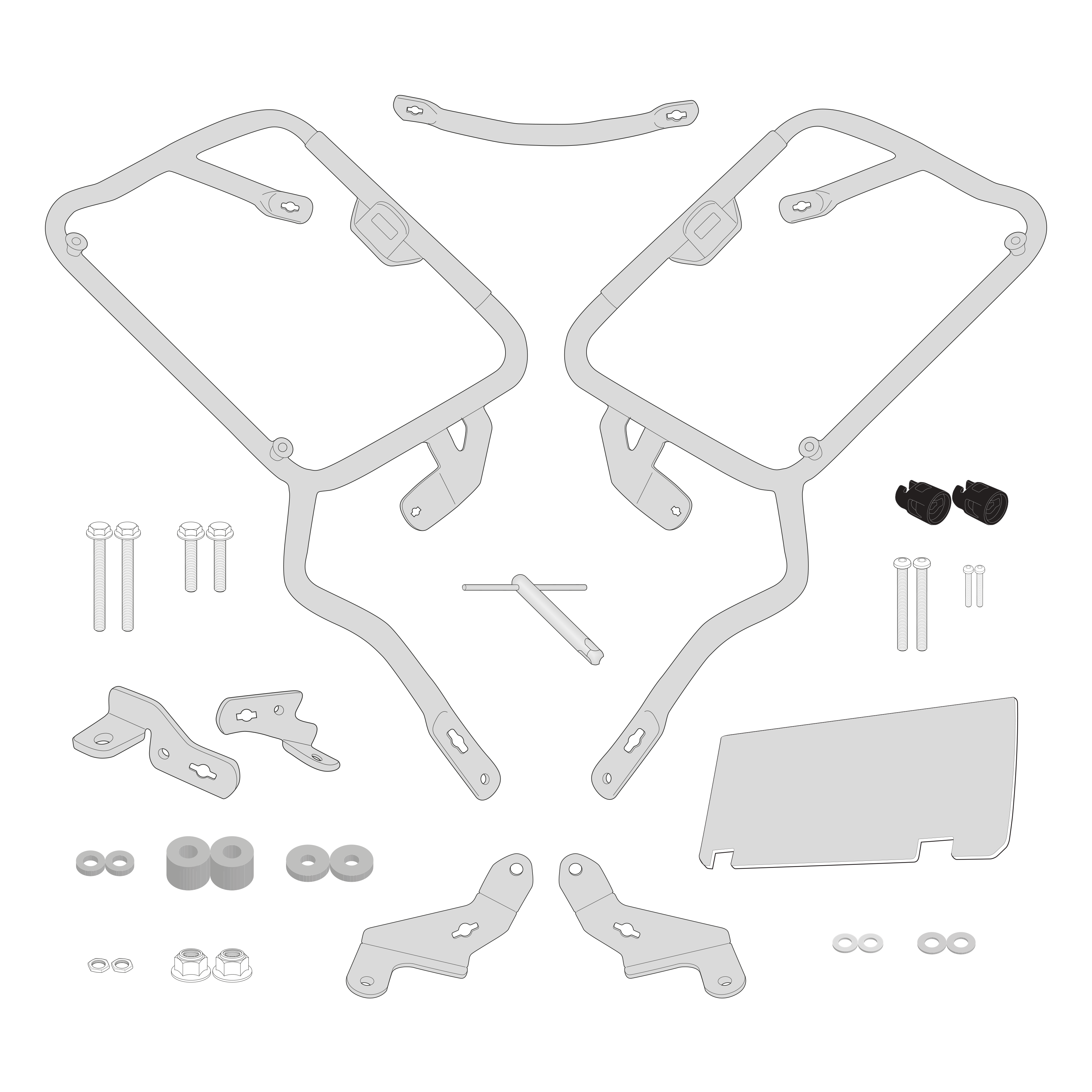 Supporto per valigie laterali GIVI PLXR5117