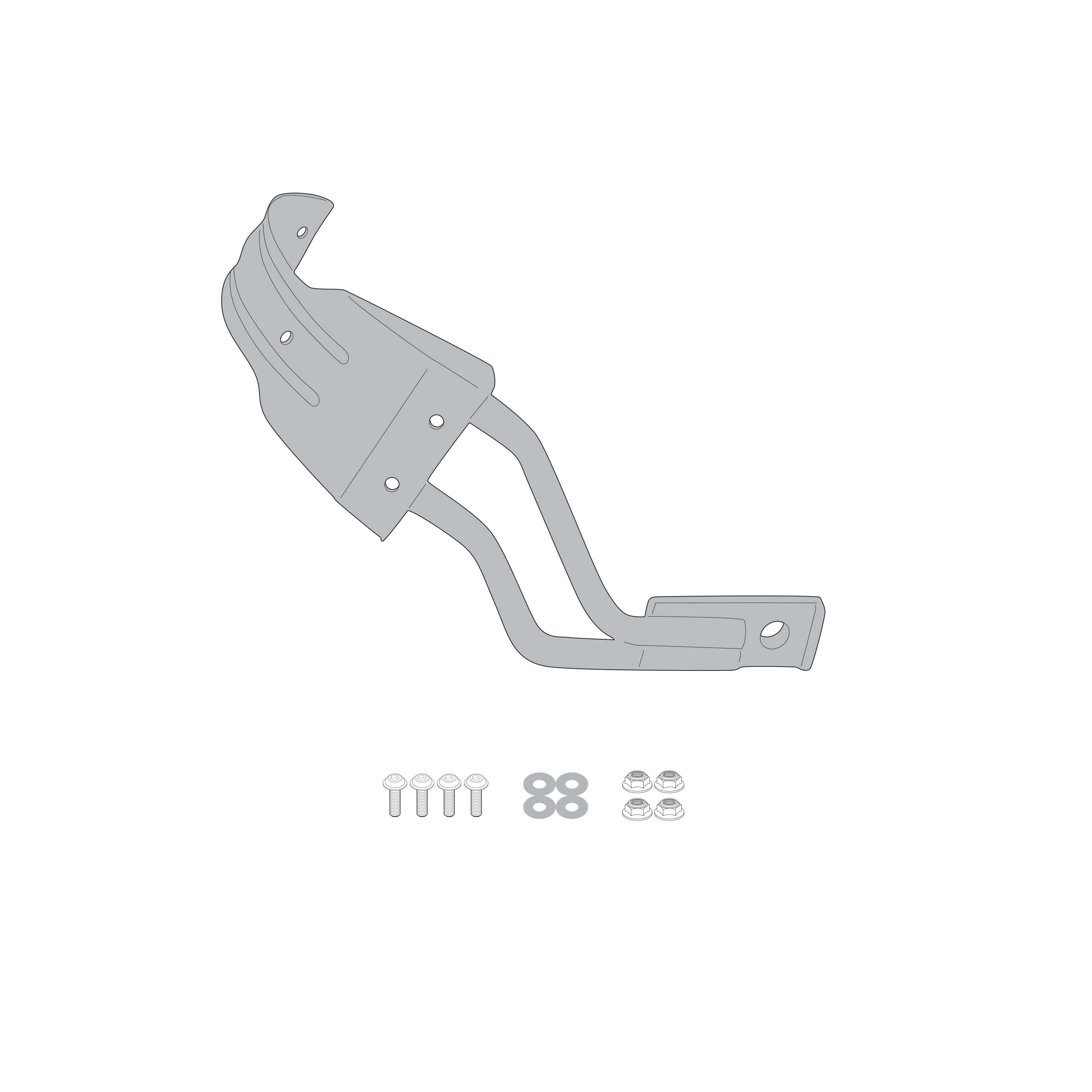 Sistema di fissaggio per parafango GIVI RM1171KIT