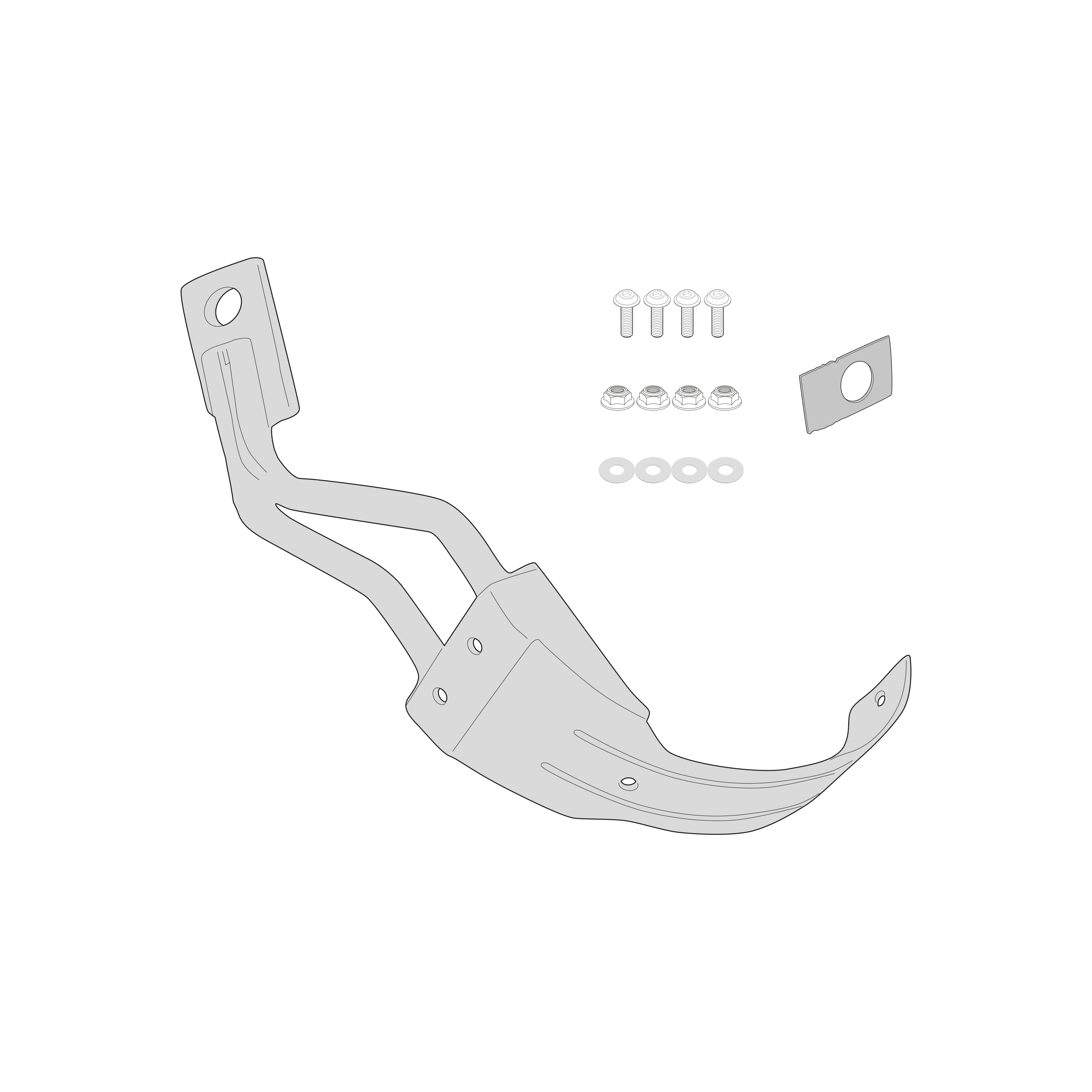 Sistema di fissaggio per parafango GIVI RM2159KIT