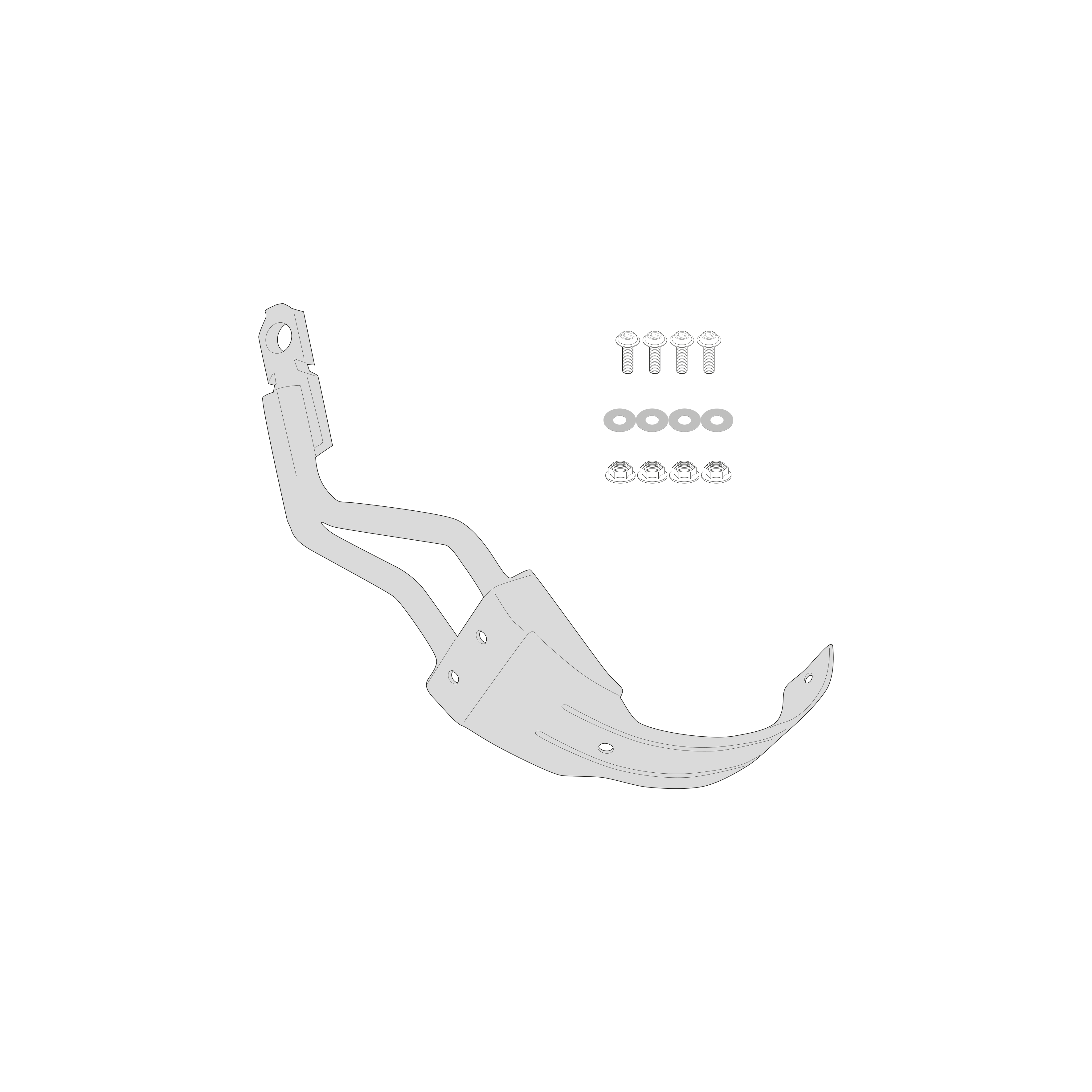 Fender mounting system GIVI RM6415KIT