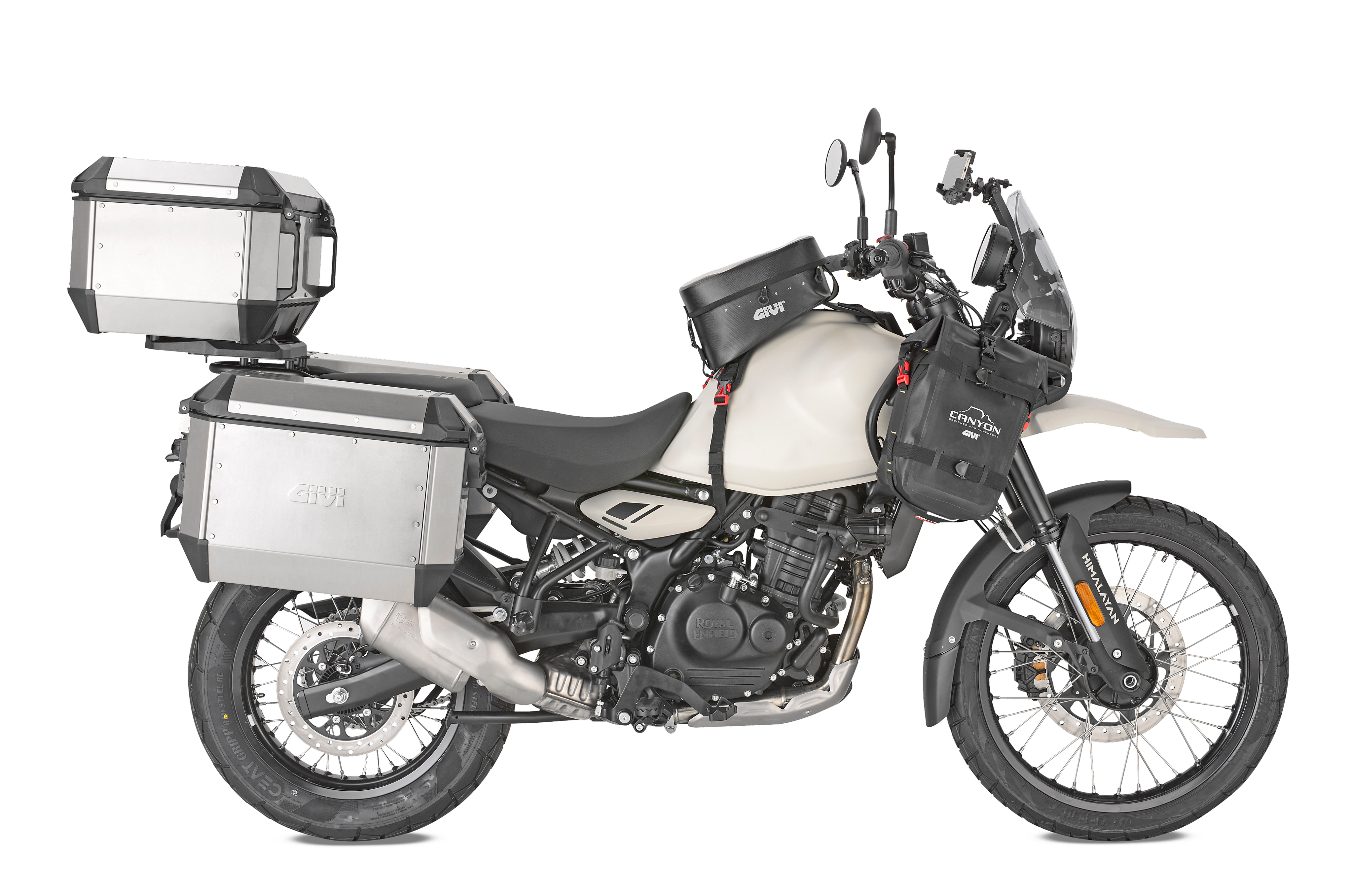 Royal Enfield Guerrilla 450 (24) allestita con GIVI ALA