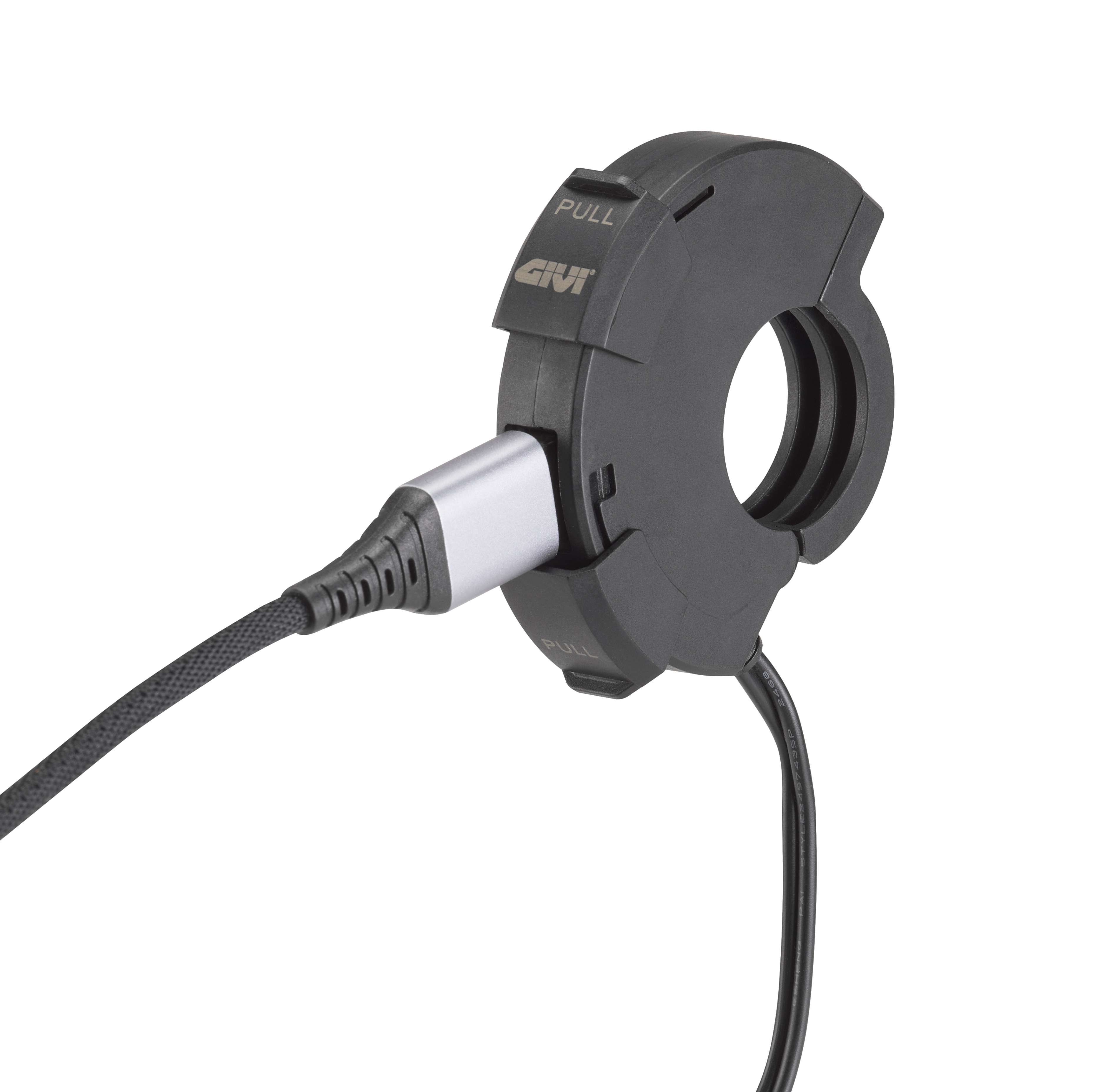 Presa elettrica USB e USB-C da manubrio con cavo USB