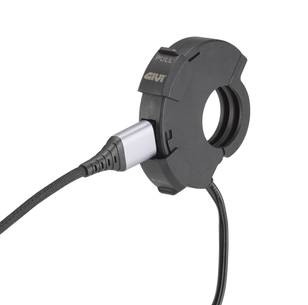 Presa elettrica USB e USB-C da manubrio con cavo USB
