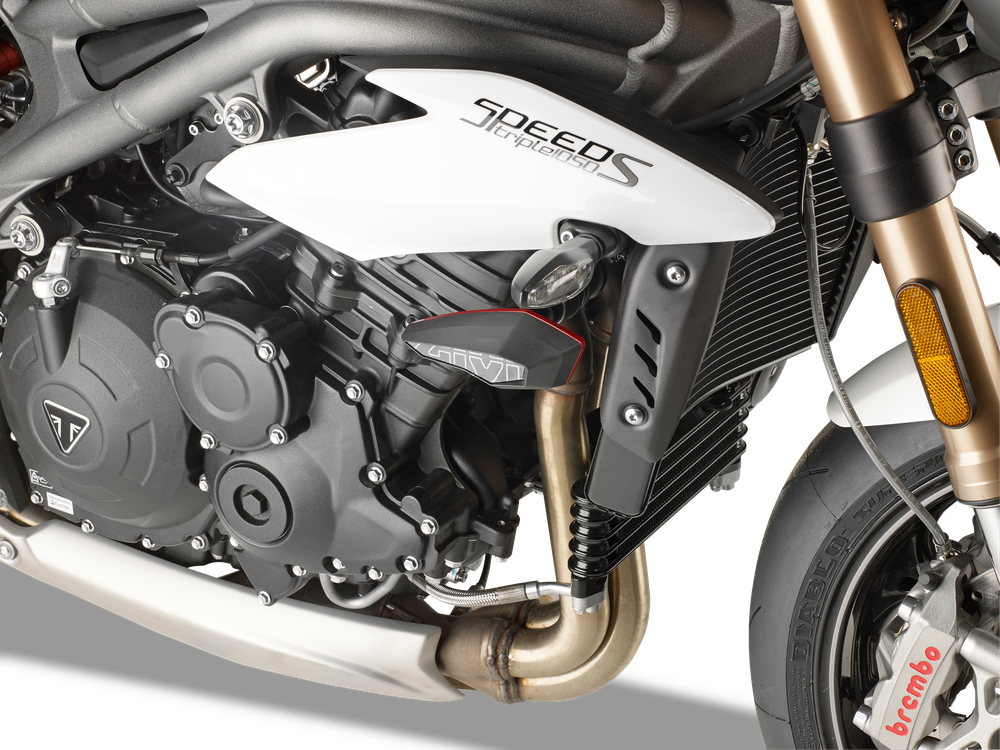 Slider GIVI SLD01RE montato con  su Triumph Speed Triple 1050 (18)