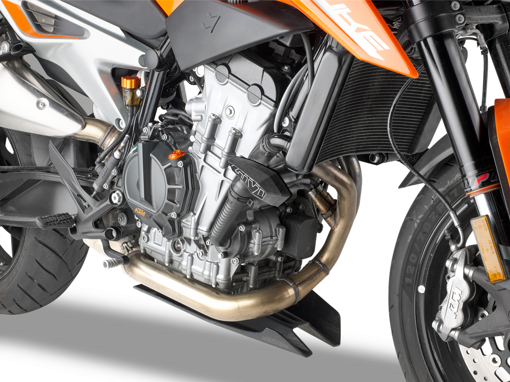 Kit Slider GIVI SLD7708KIT montato con SLD01AL su KTM Duke 790 (18)