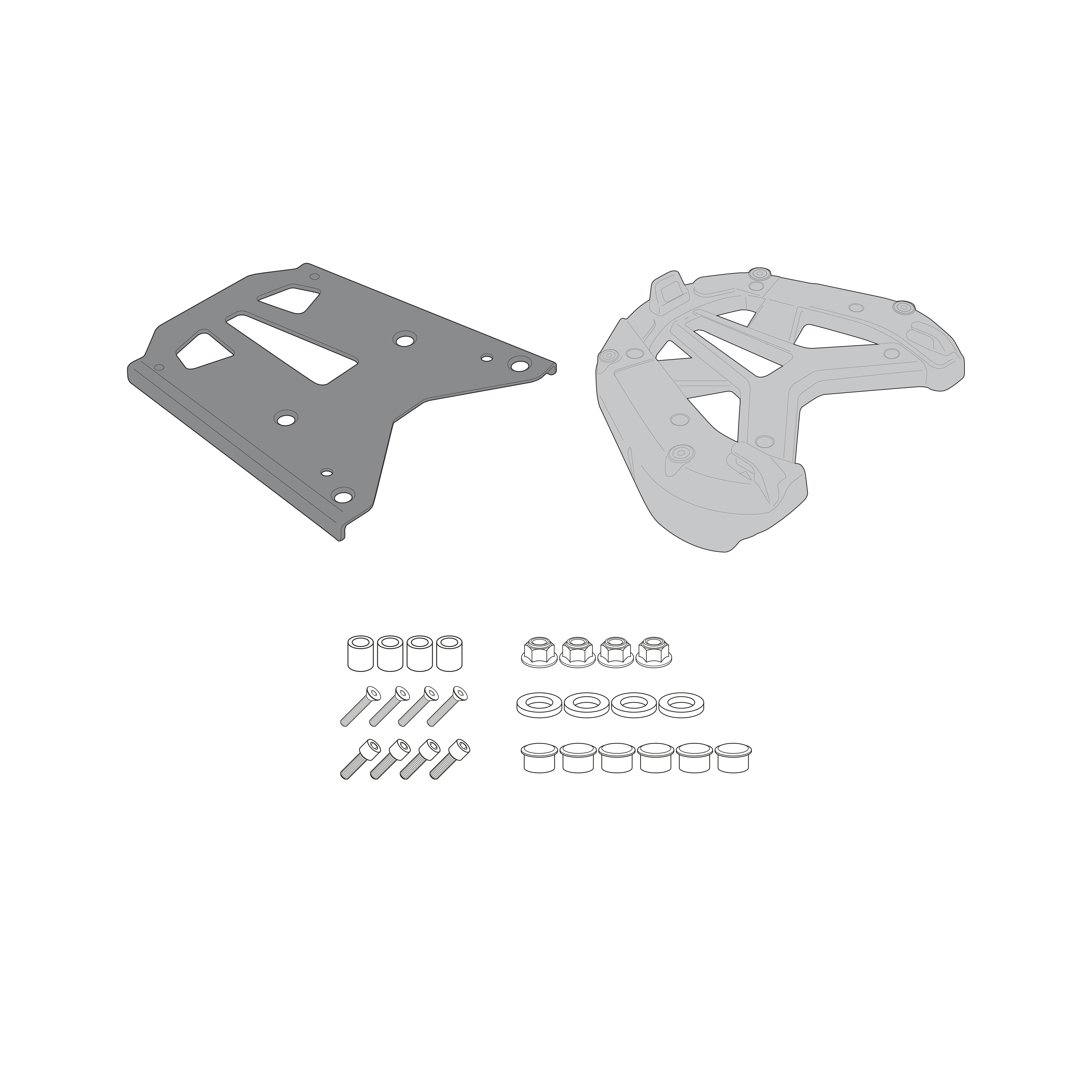 Supporto per valigie centrali GIVI SR1123