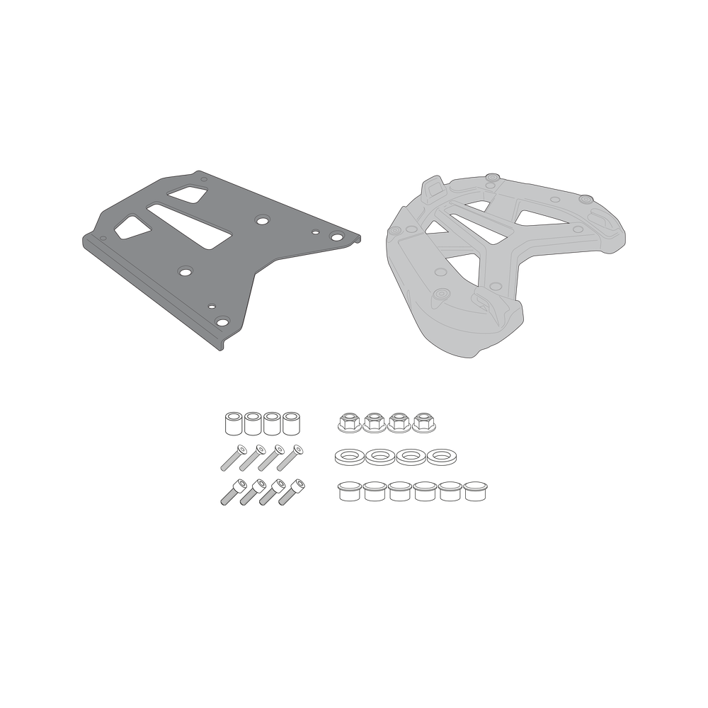 Supporto per valigie centrali GIVI SR1123