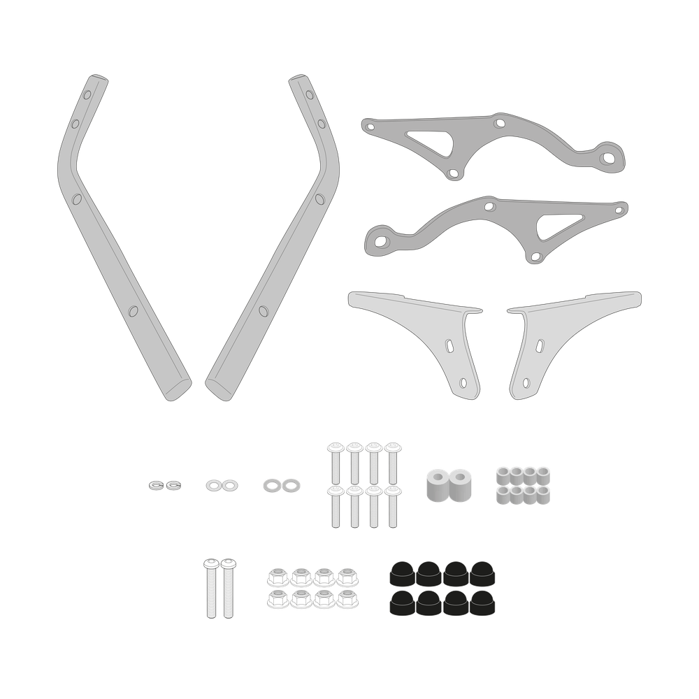 Supporto per valigie centrali GIVI SR1195