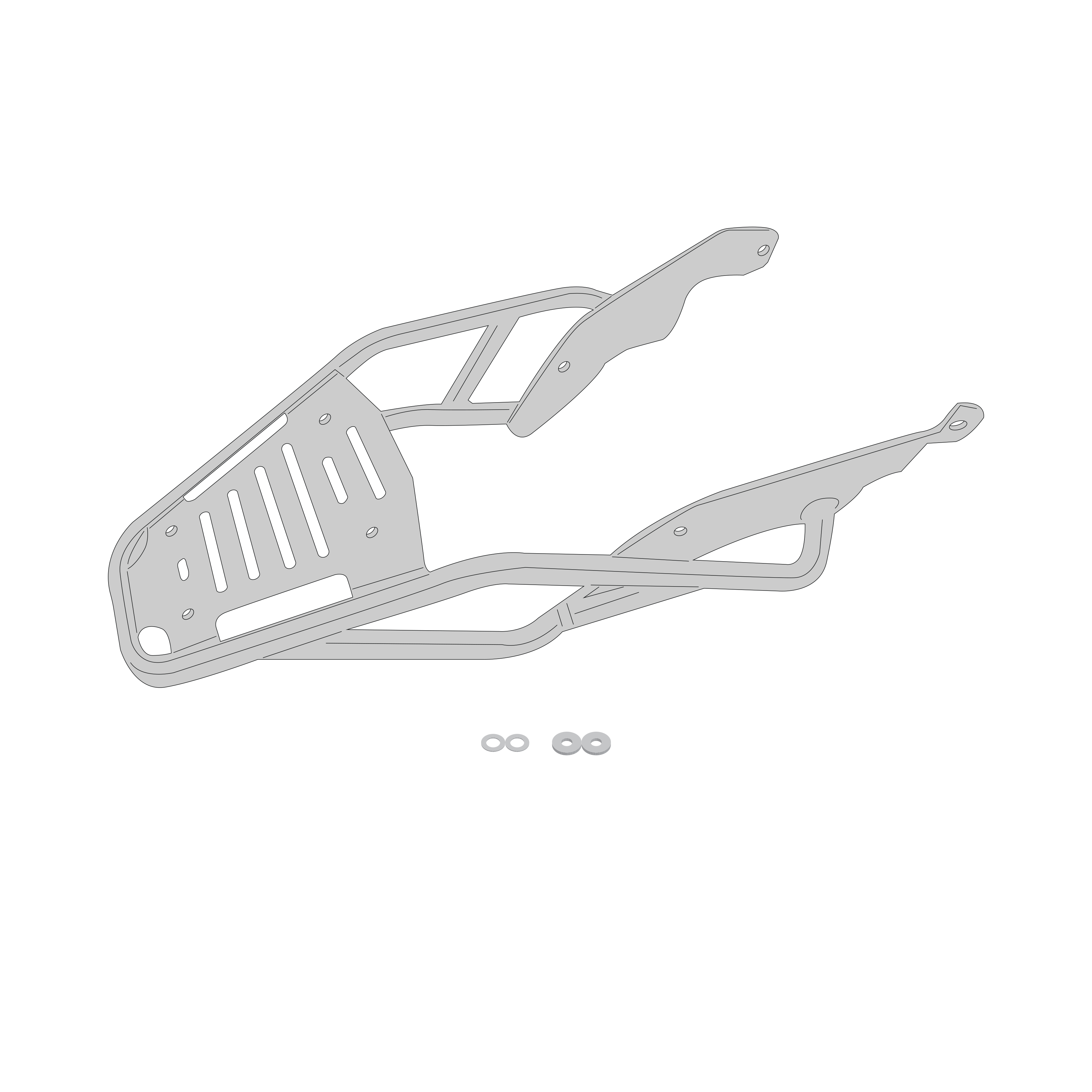 Supporto per valigie centrali GIVI SR1212
