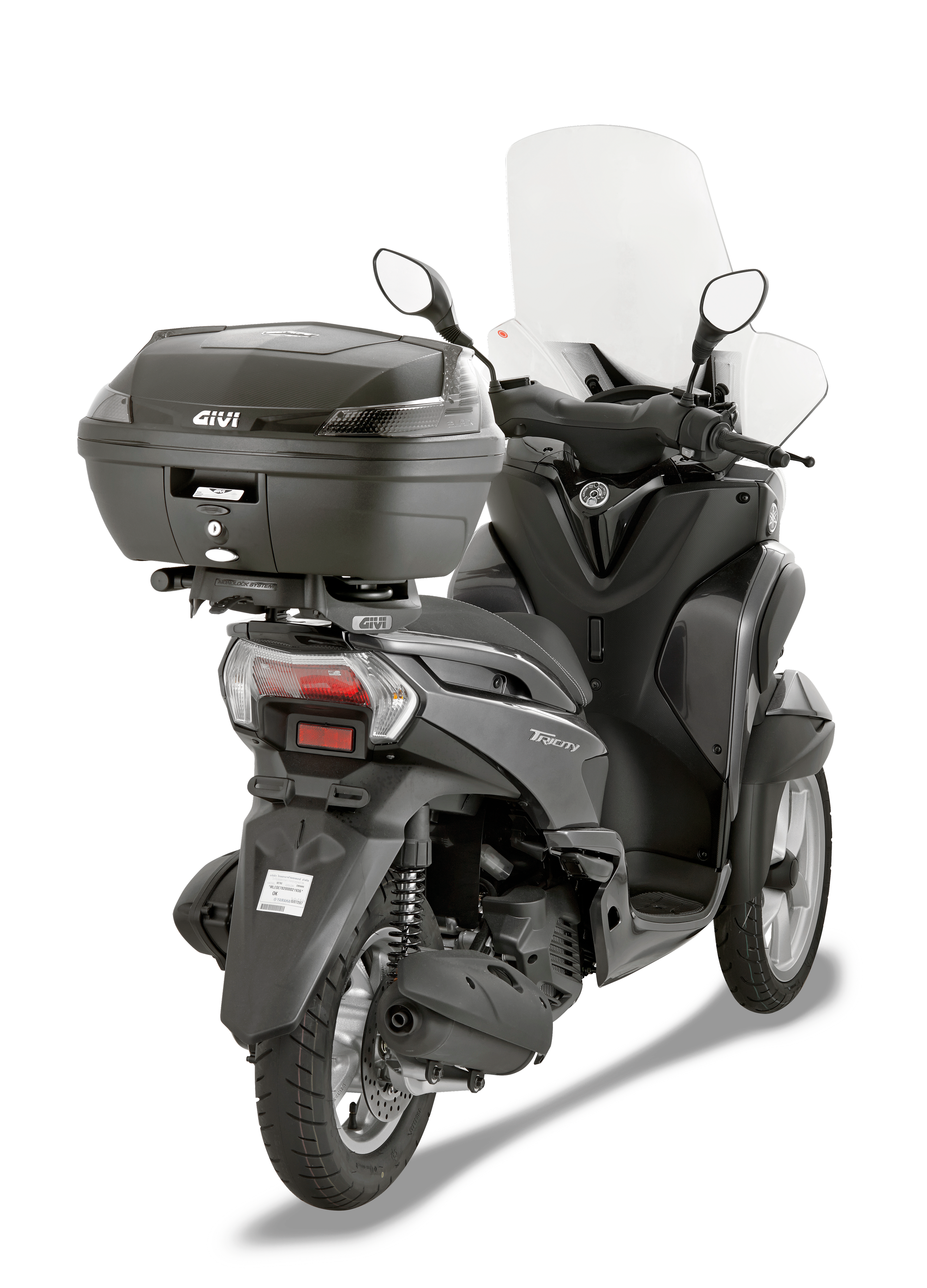 Attacco GIVI SR2120 montato con B47TECH su Yamaha Tricity 155 (14)