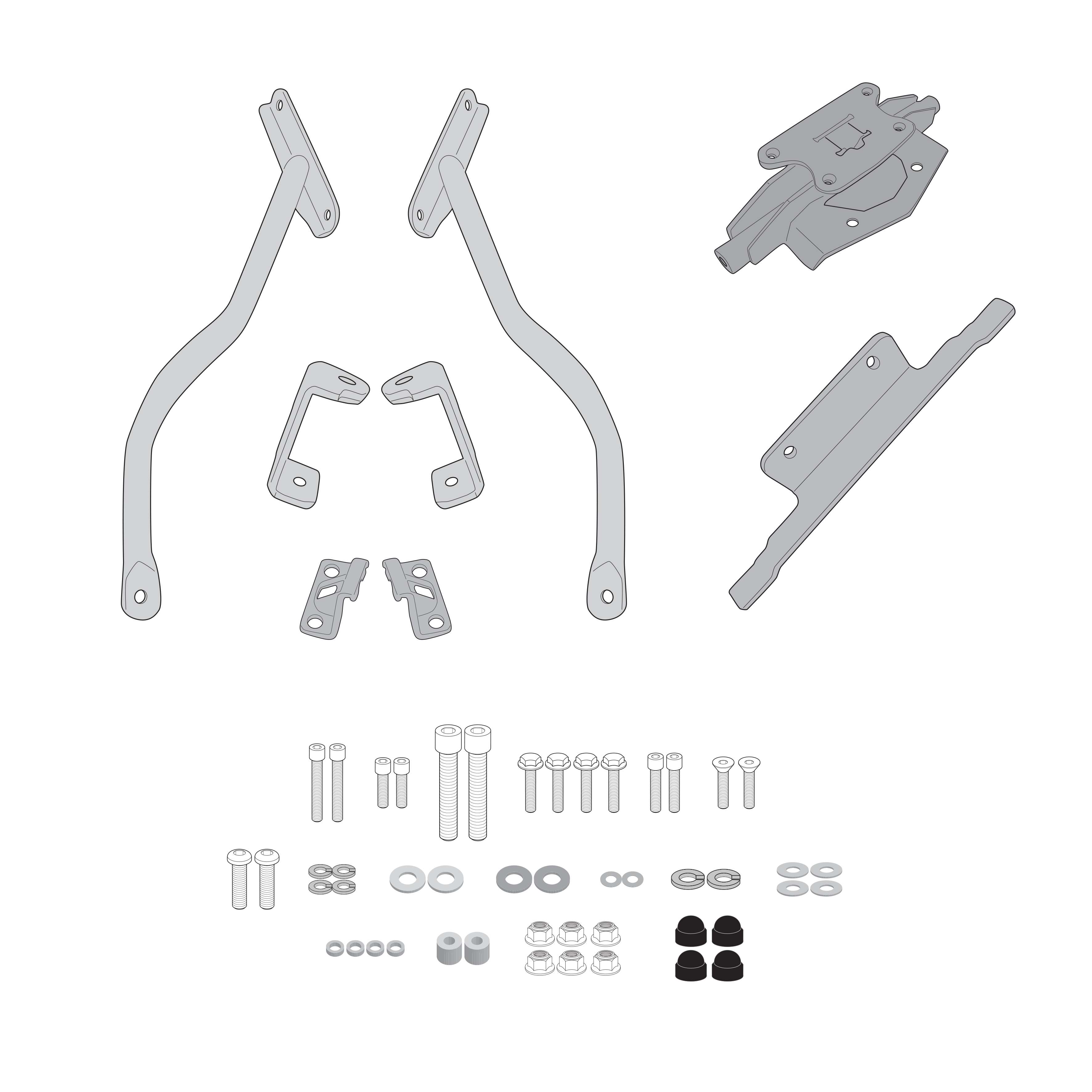 Supporto per valigie centrali GIVI SR2139