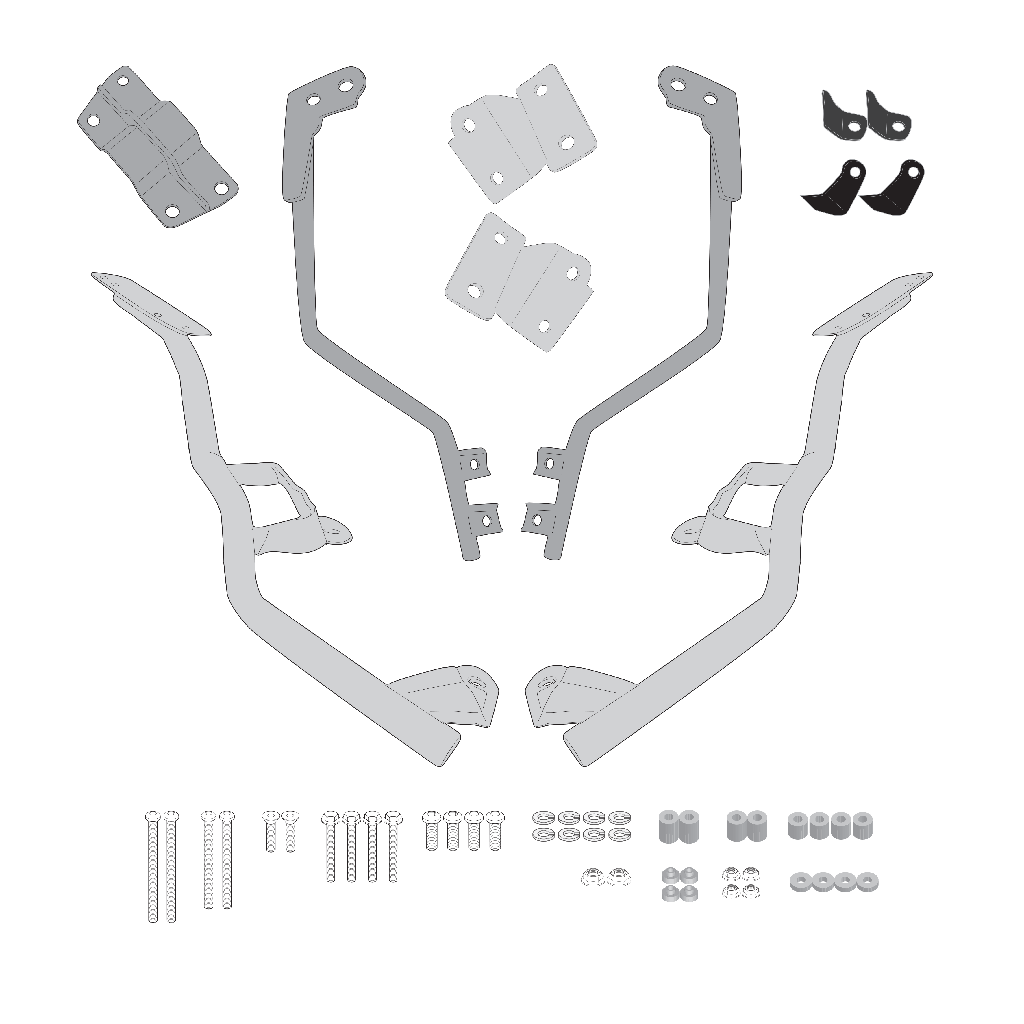 Supporto per valigie centrali GIVI SR2147