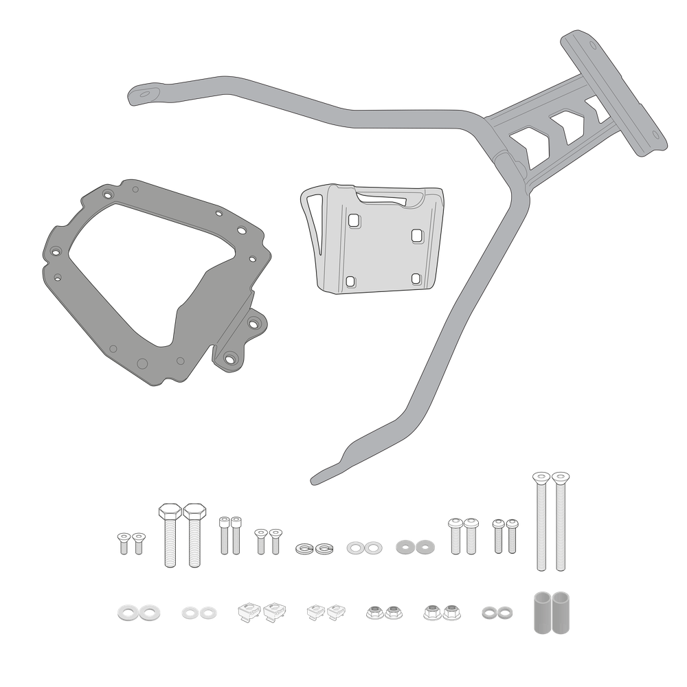 Supporto per valigie centrali GIVI SR2149