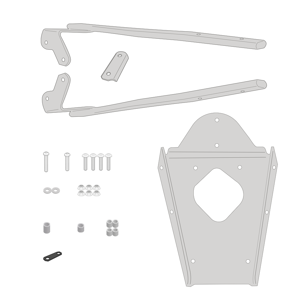Supporto per valigie centrali GIVI SR2170