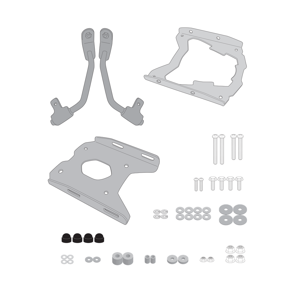 Supporto per valigie centrali GIVI SR3125