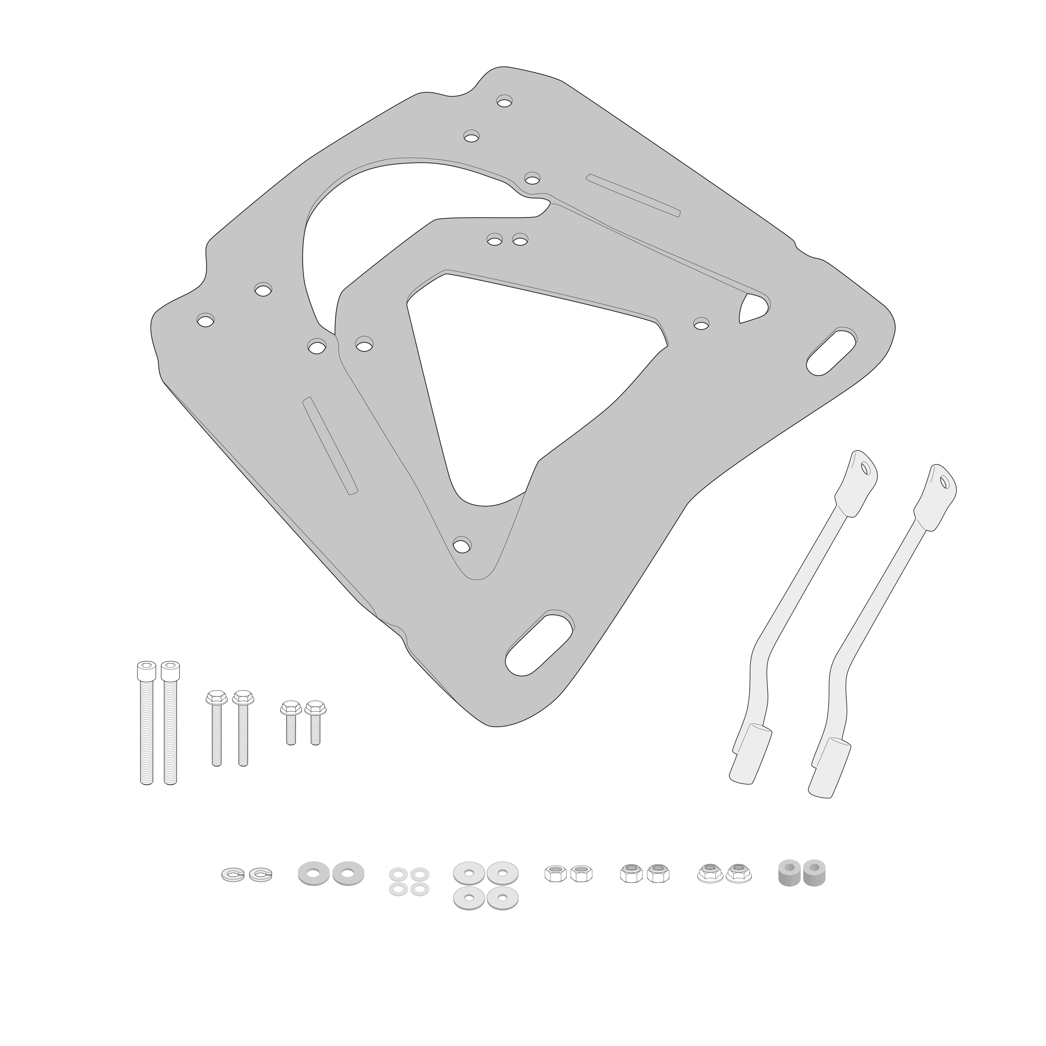 Supporto per valigie centrali GIVI SR5126
