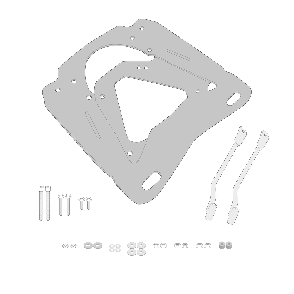 Supporto per valigie centrali GIVI SR5126
