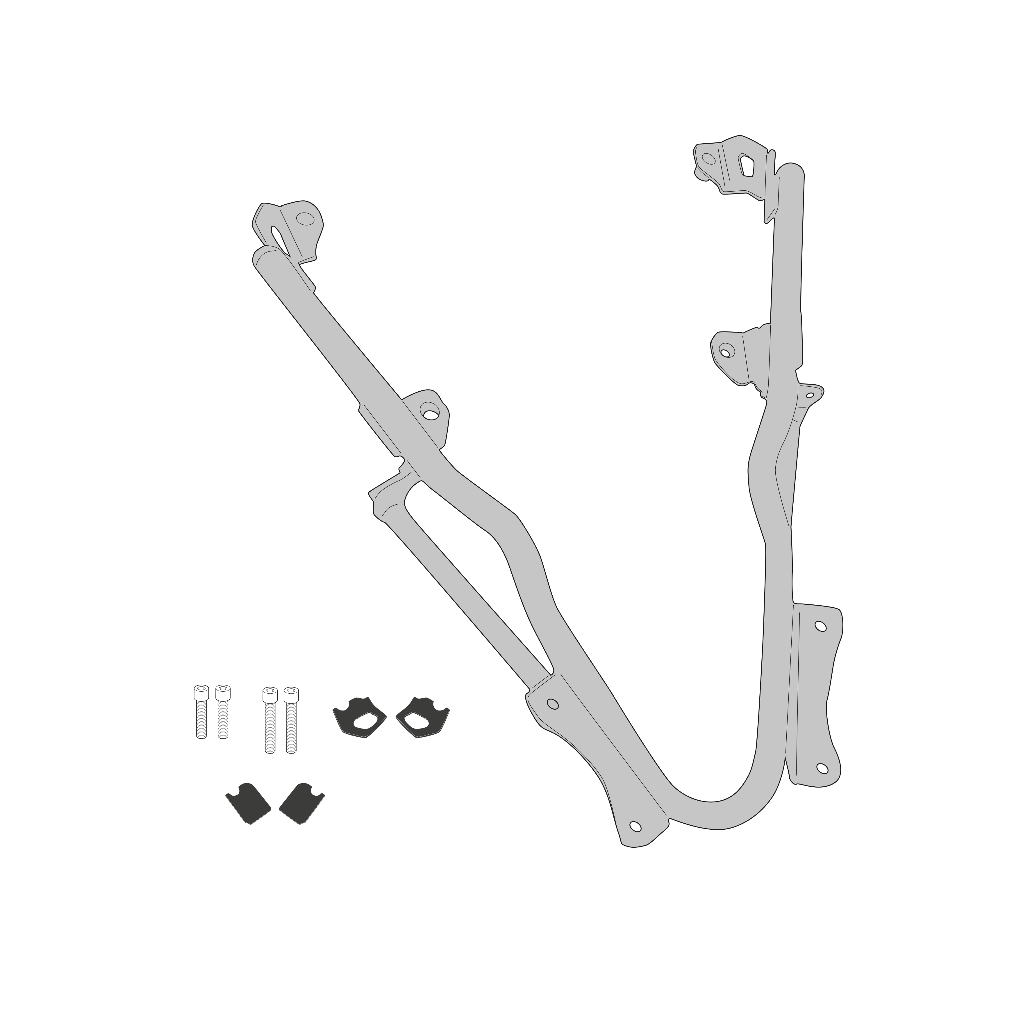 Supporto per valigie centrali GIVI SR5130
