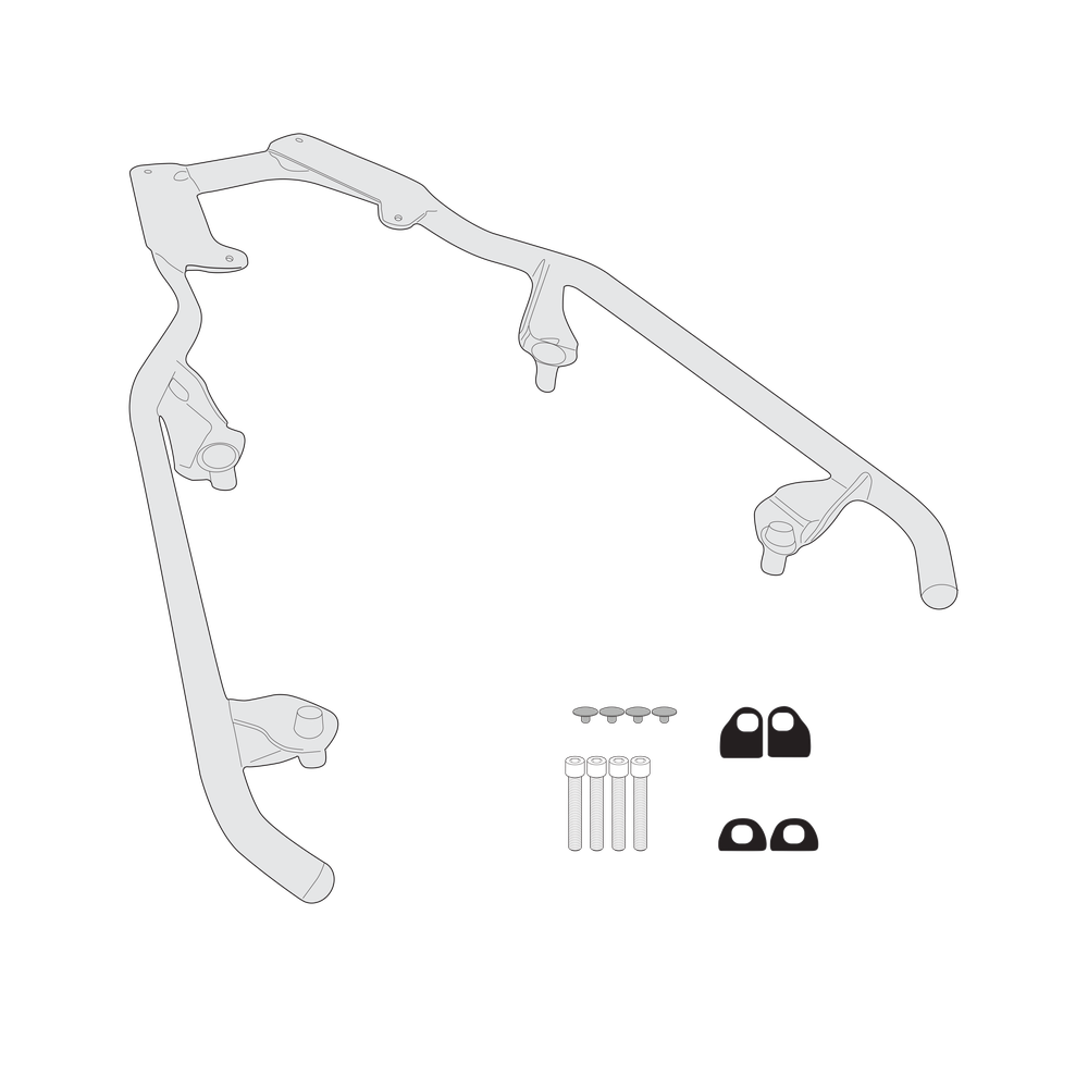 Supporto per valigie centrali GIVI SR6110