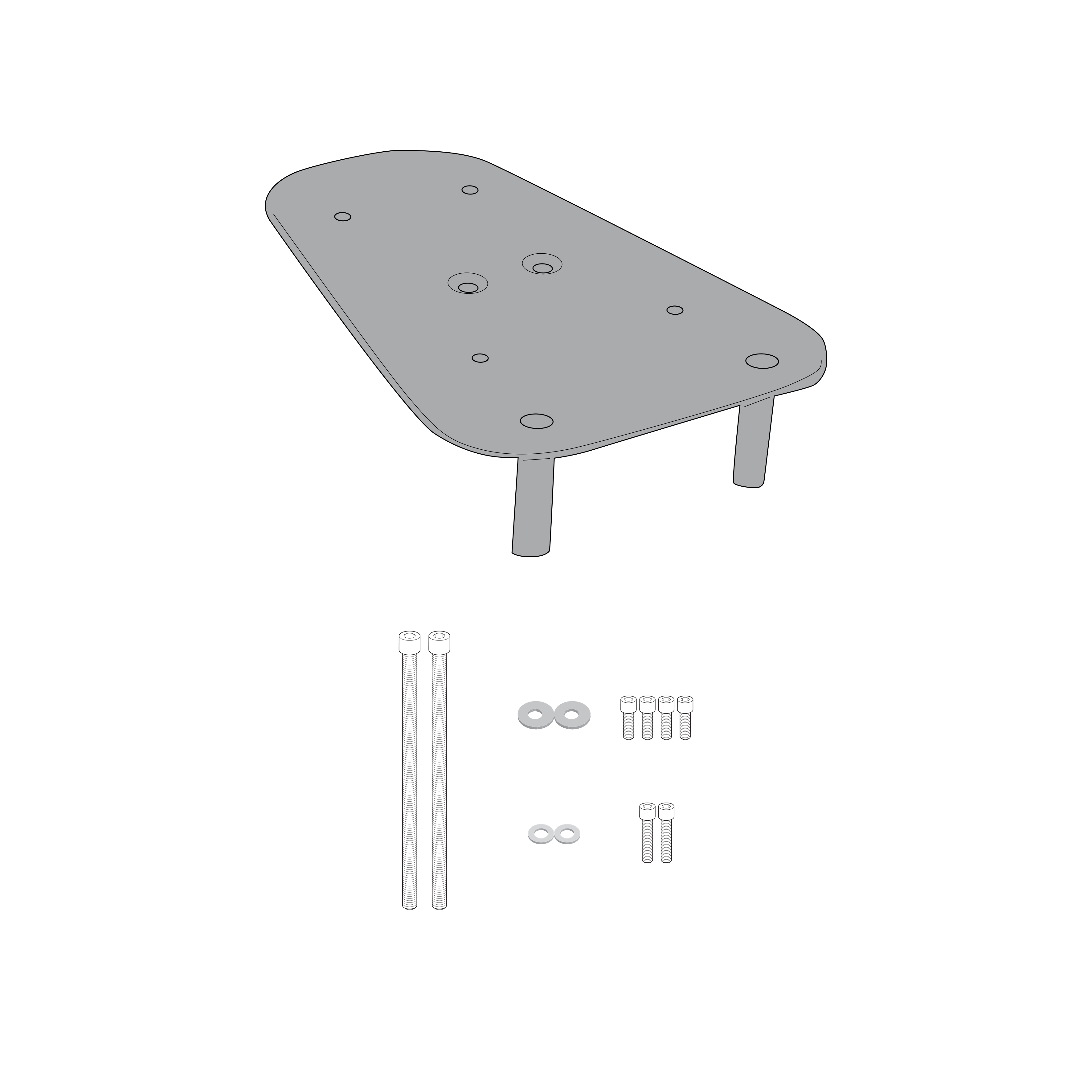 Supporto per valigie centrali GIVI SR6114