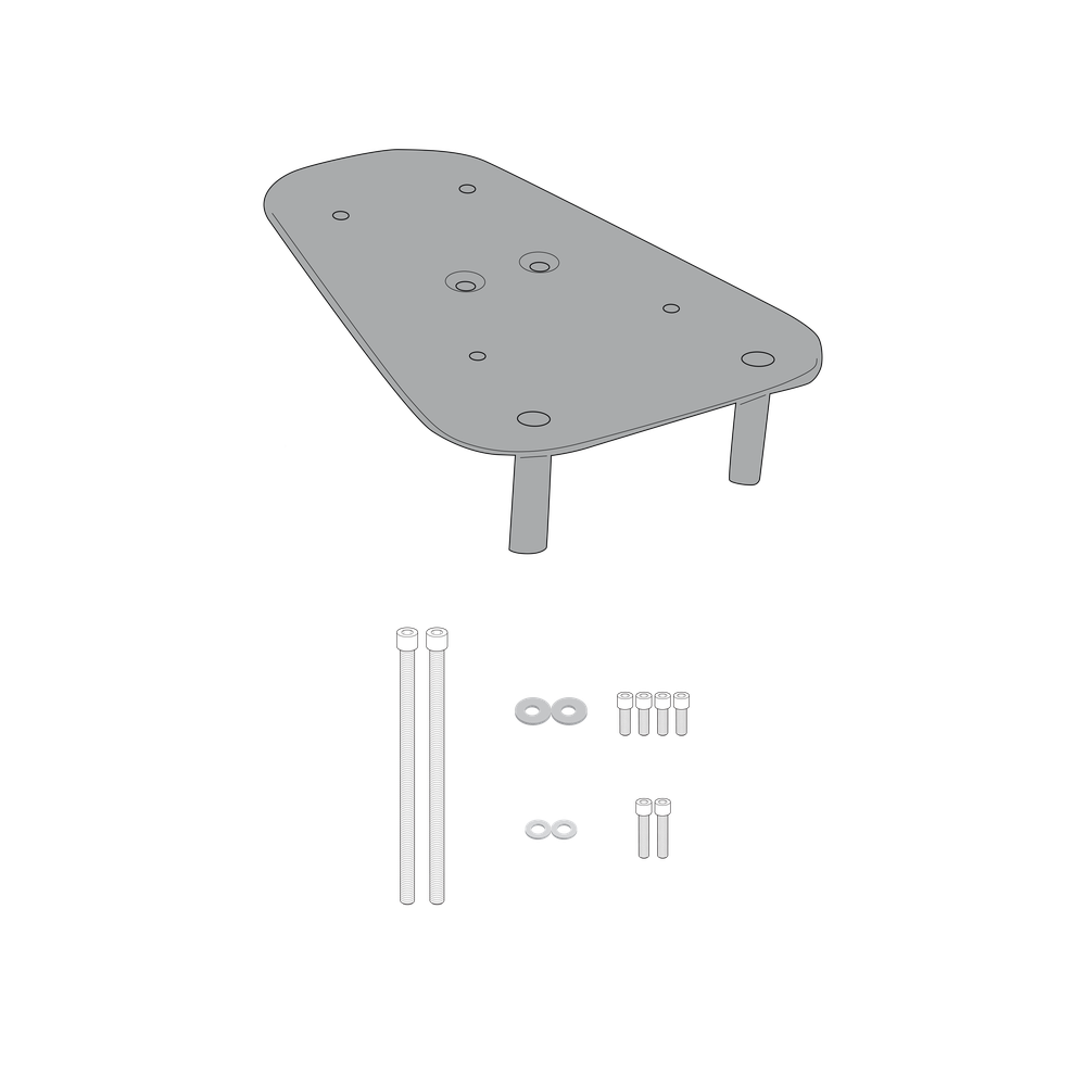 Supporto per valigie centrali GIVI SR6114