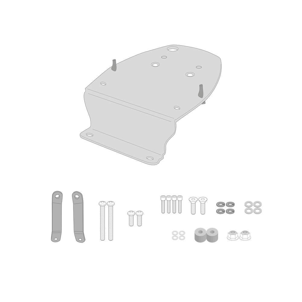 Supporto per valigie centrali GIVI SR6115